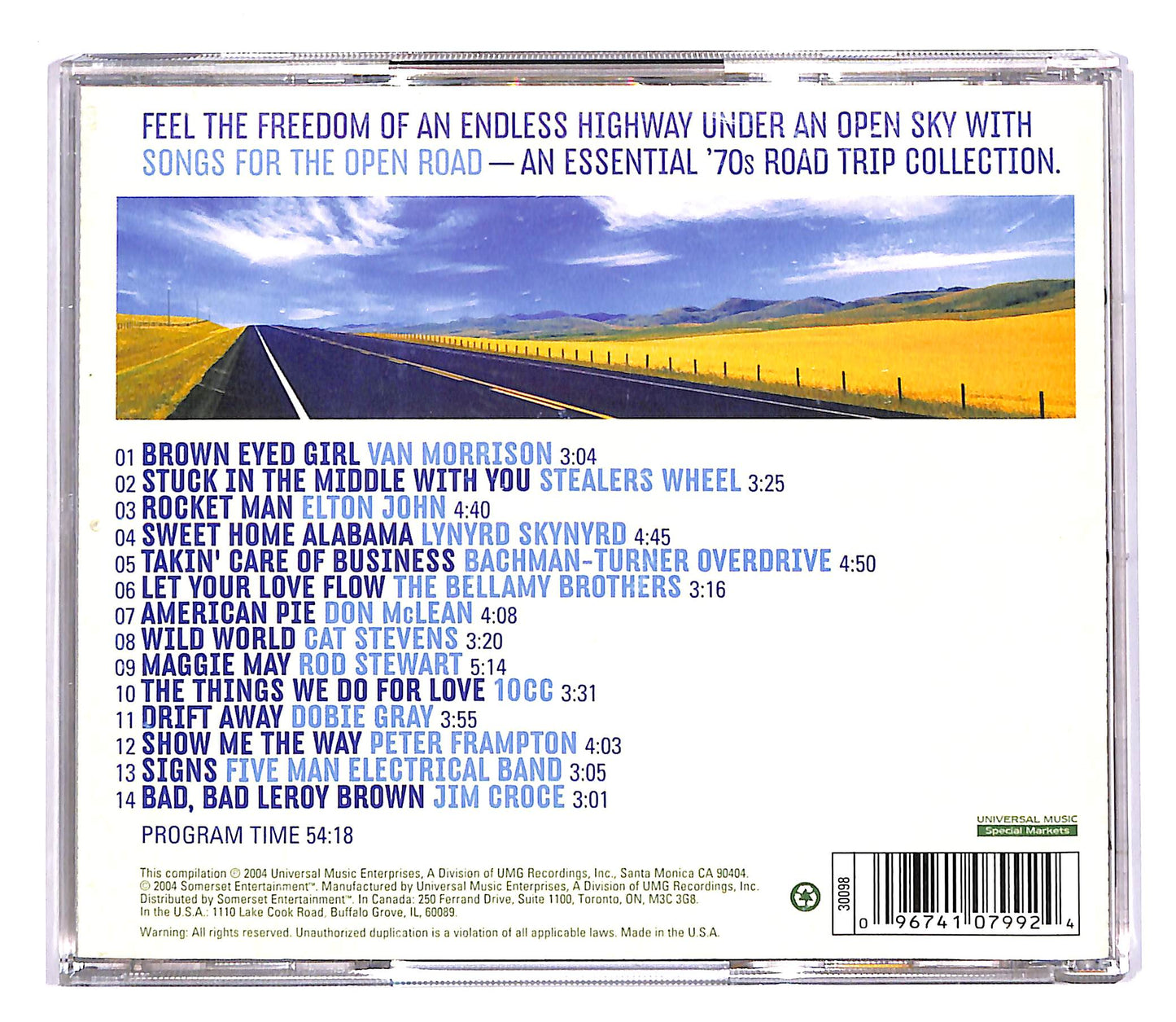 EBOND Various - Songs For The Open Road CD CD053813