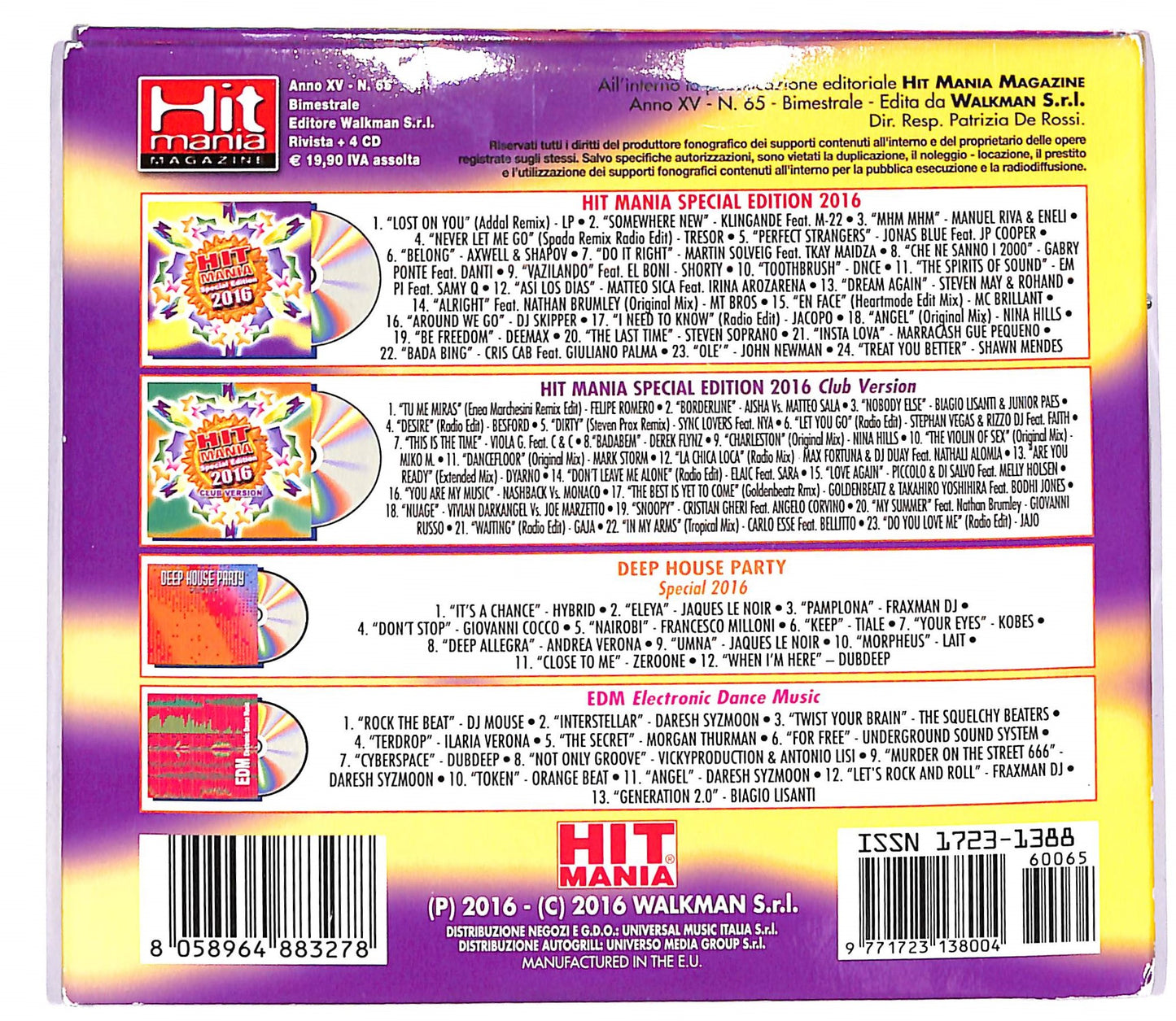 EBOND Various - Hit Mania Special Edition 2016 EDITORIALE CD CD053825