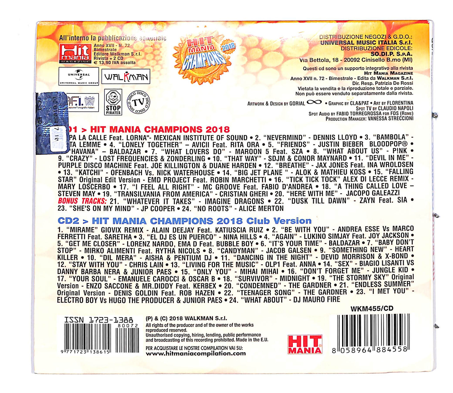 EBOND Various - Hit Mania Champions 2018 EDITORIALE CD CD053833