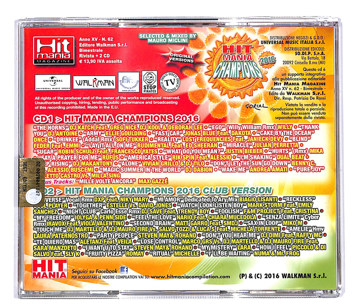 EBOND Various - Hit Mania Champions 2016 EDITORIALE CD CD053840