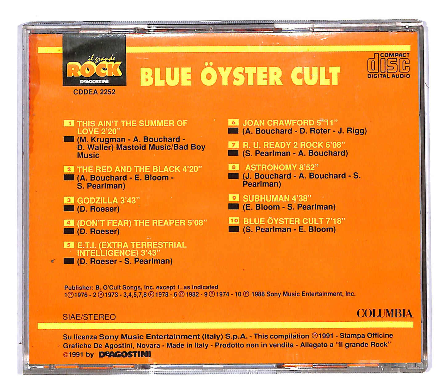 EBOND Blue Oyster Cult - Blue Oyster Cult EDITORIALE CD CD053851