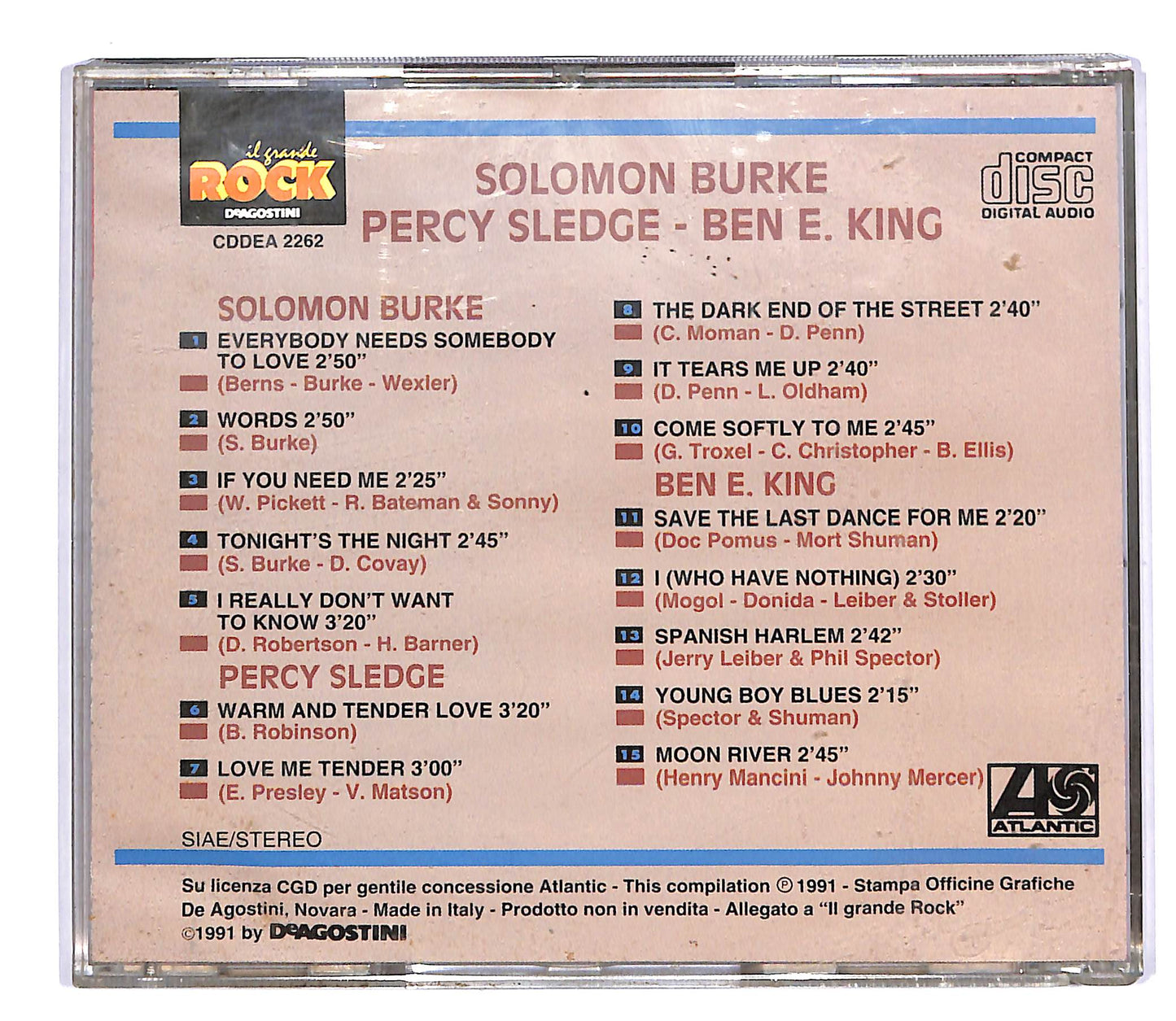 EBOND Solomon Burke - Percy Sledge - Ben E. King EDITORIALE CD CD053853