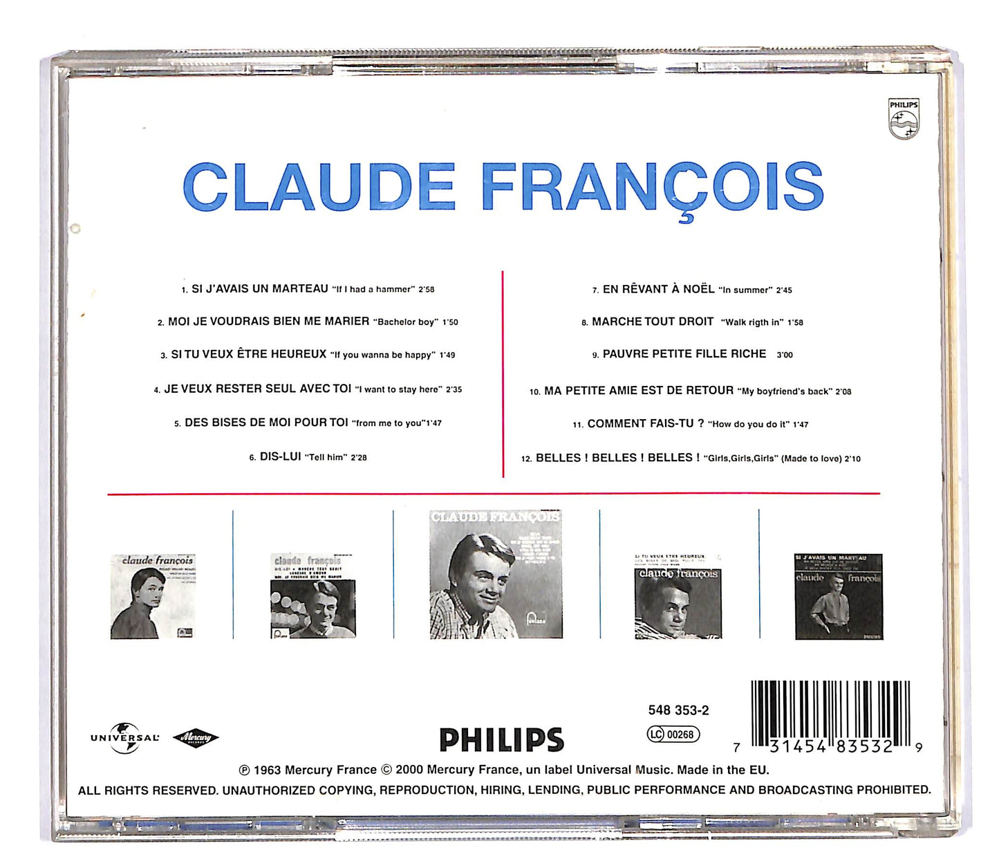 EBOND Claude Francois - Si J'avais Un Marteau CD CD054007