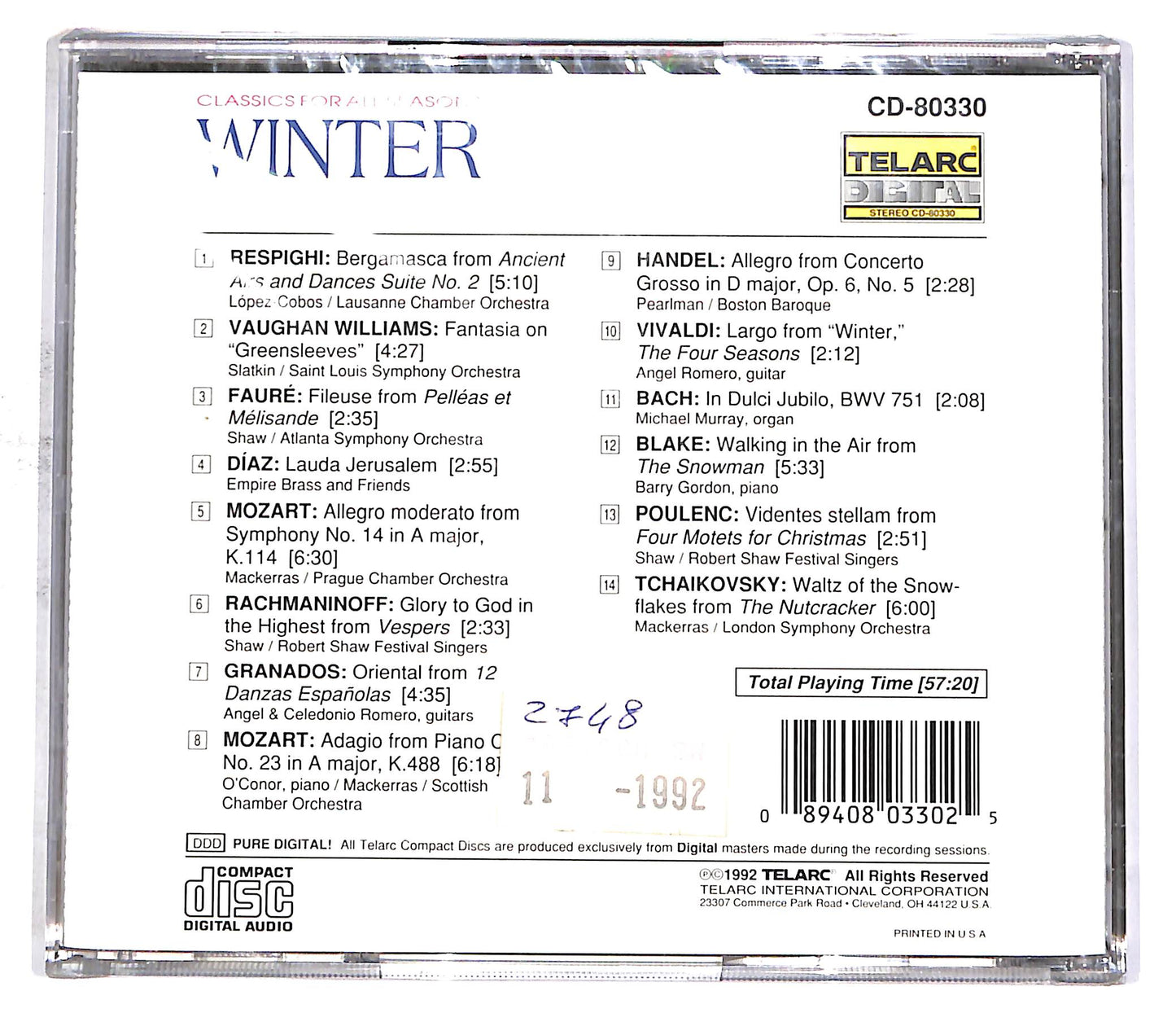 EBOND Various - Classics For All Seasons - Winter CD CD054230