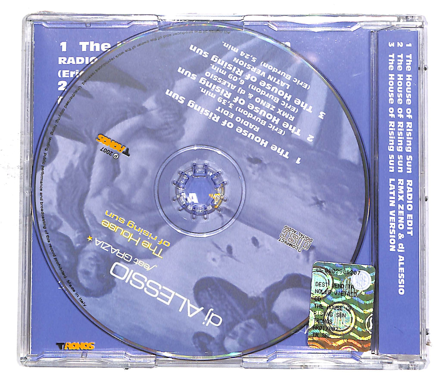 EBOND Dj Alessio feat Grazia - The House Of The Rising Sun EDITORIA CD CD054325
