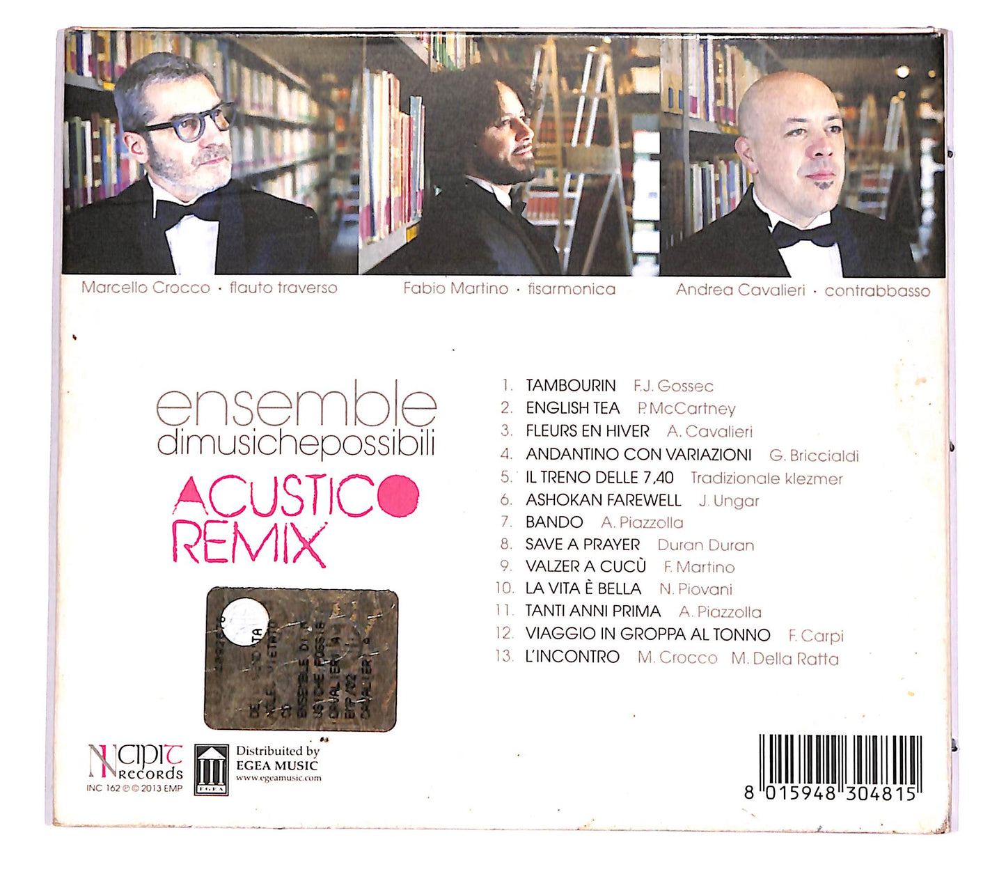 EBOND Ensemble Di Musiche Possibili - Acustico Remix CD CD054536