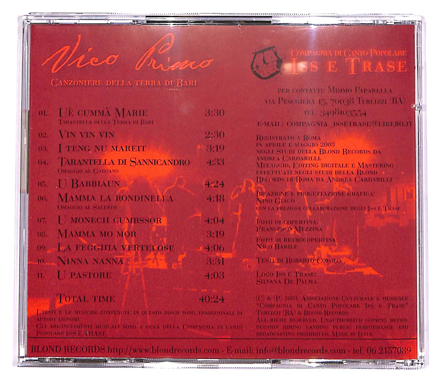 EBOND Iss E Trase - Vico Primo EDITORIALE CD CD054541
