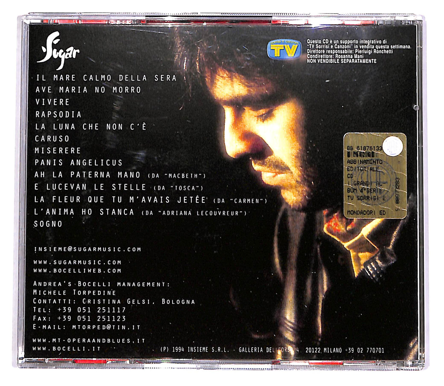 EBOND Andrea Bocelli - Il Mare Calmo Della Sera (Vol.2) EDITORIALE CD CD054663