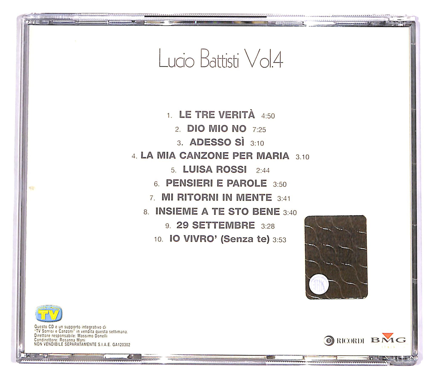 EBOND Lucio Battisti - Vol. 4 EDITORIALE CD CD054701