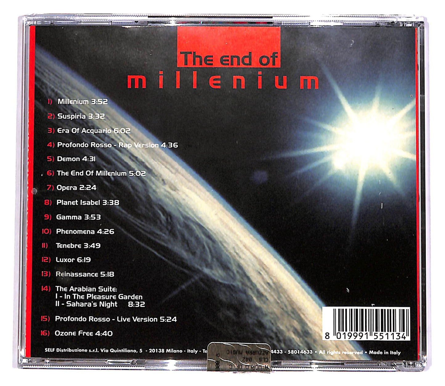 EBOND Claudio Simonetti - The End Of Millenium CD CD054713