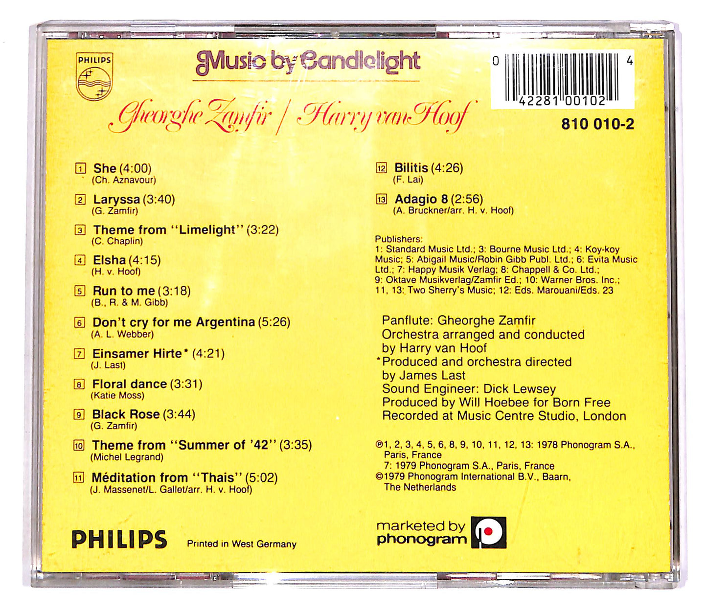 EBOND Gheorghe Zamfir, Harry van Hoof - Music By Candlelight CD CD054920