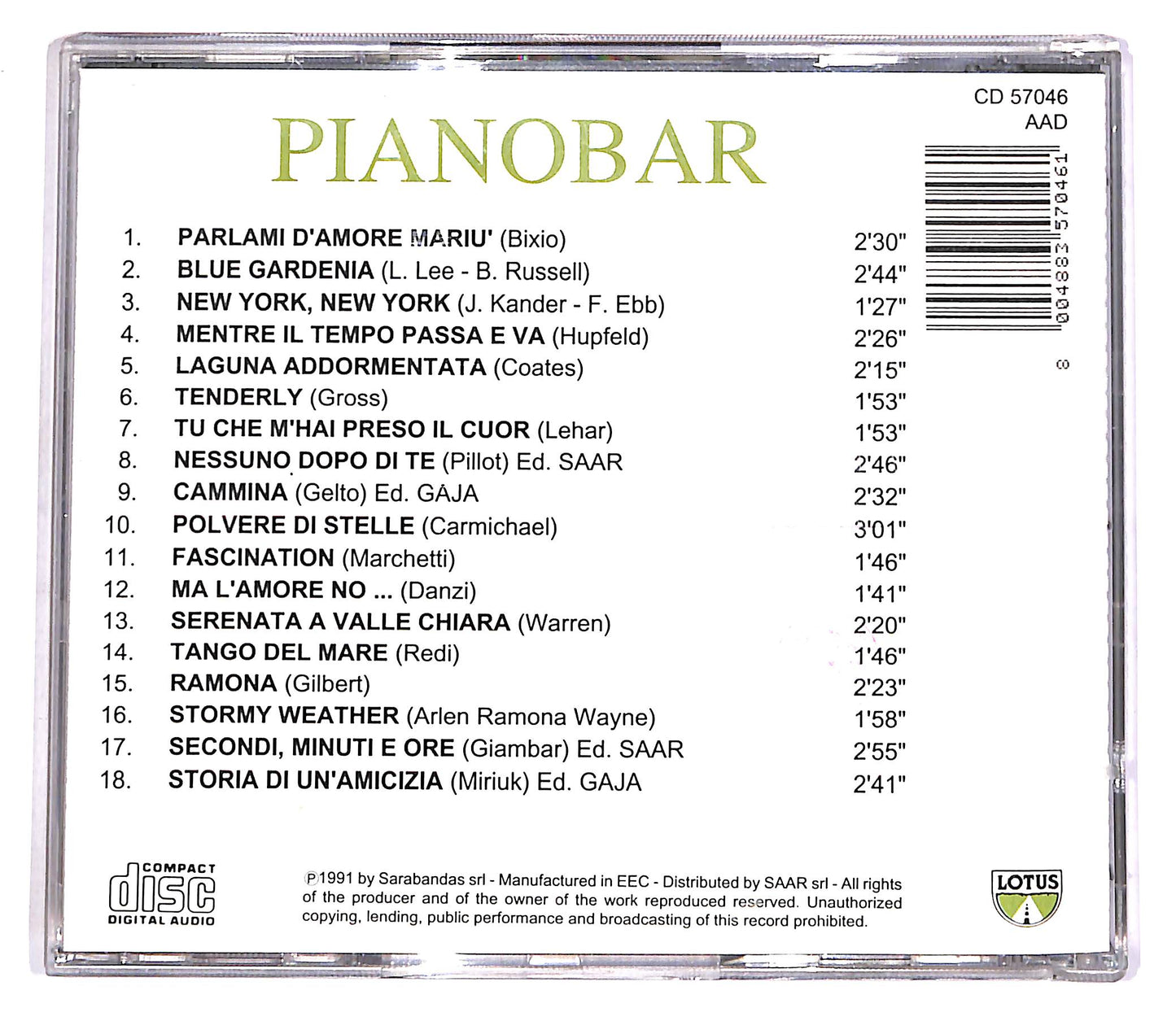 EBOND Various - Pianobar CD CD054933
