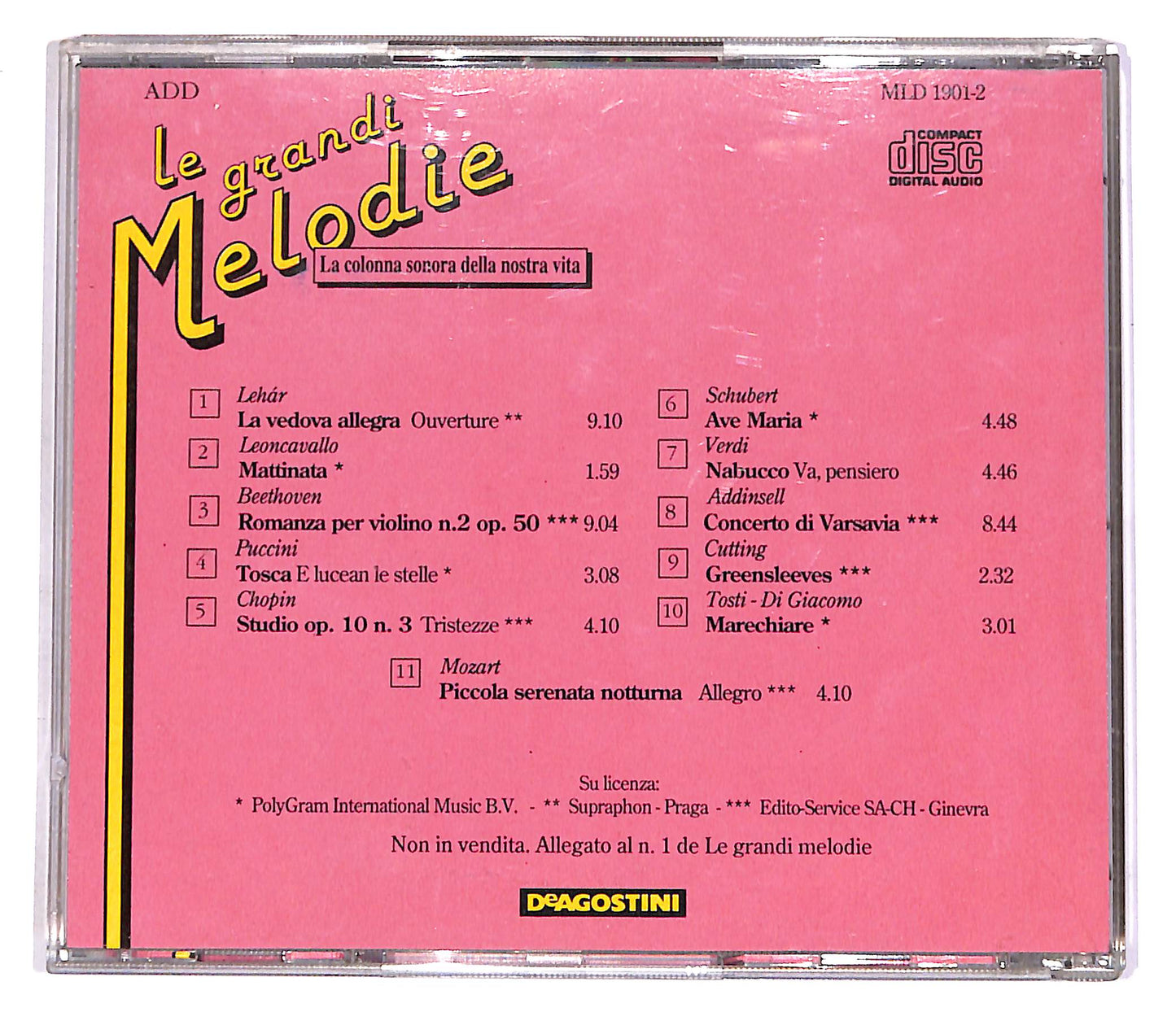 EBOND Various - Le Grandi Melodie Vol.1 EDITORIALE CD CD054944