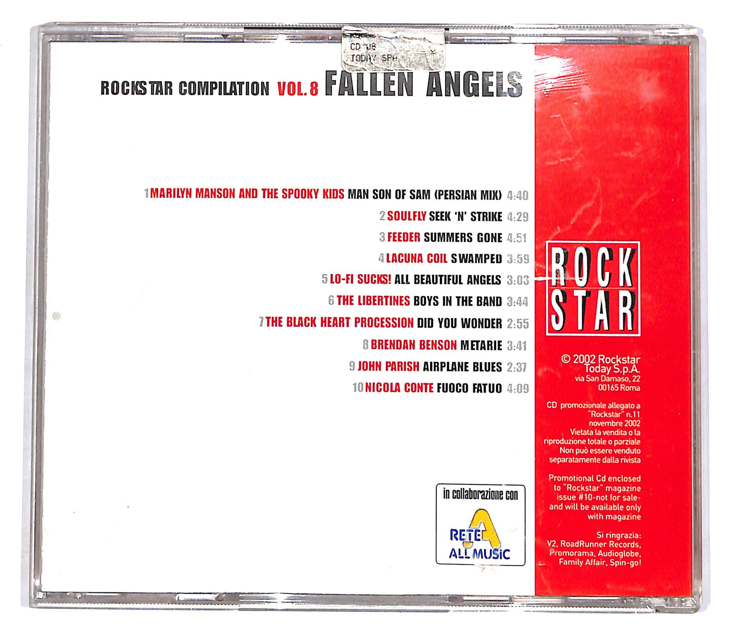 EBOND Various - Rockstar Compilation Vol. 8 - Fallen Angels CD CD055021