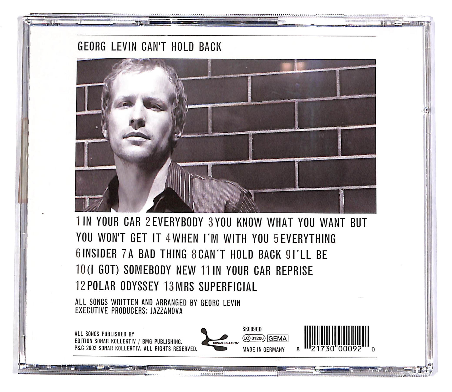 EBOND Georg Levin - Can't Hold Back CD CD055045