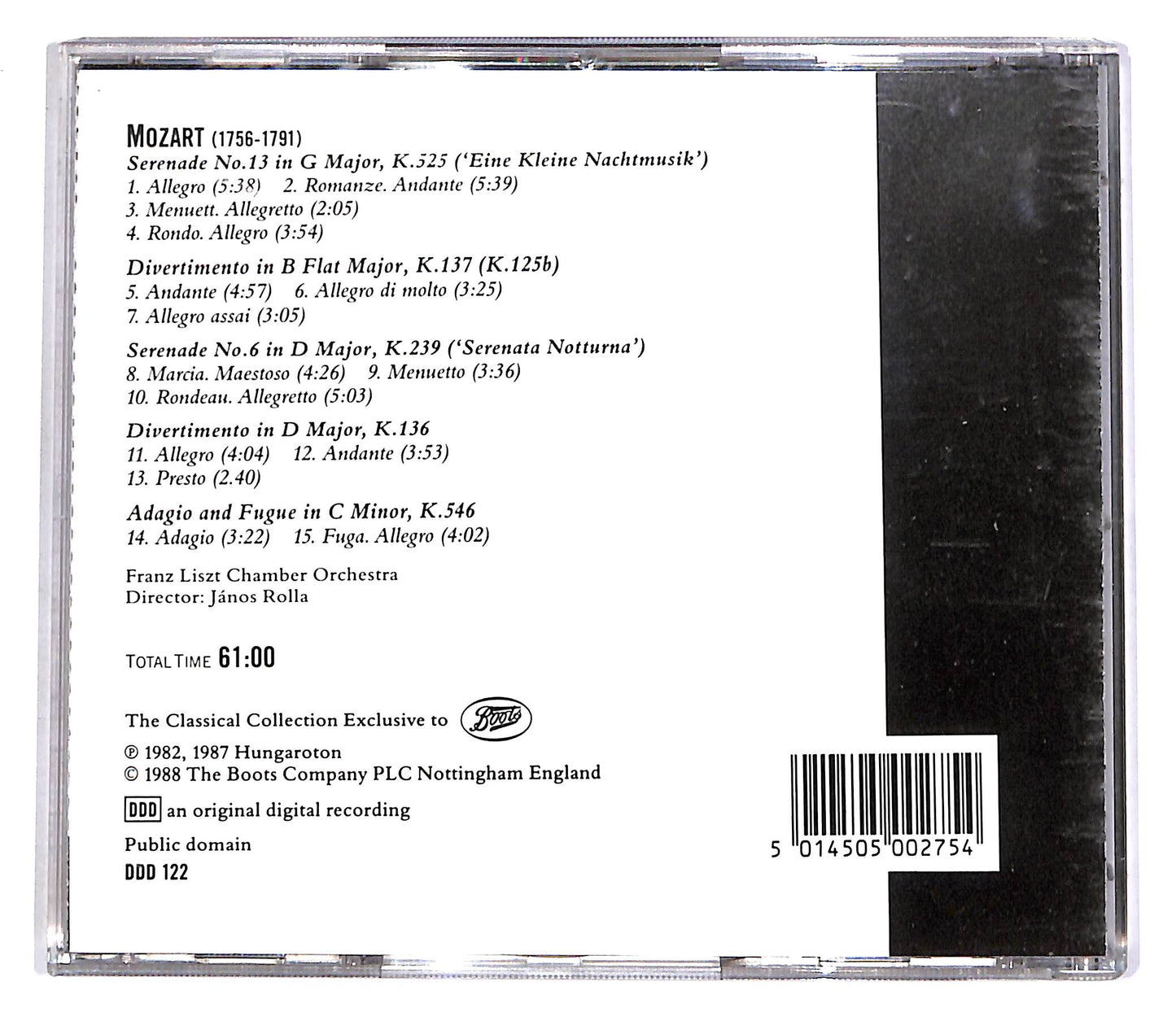 EBOND Mozart - Eine Kleine Nachtmusik, etc. CD CD055050