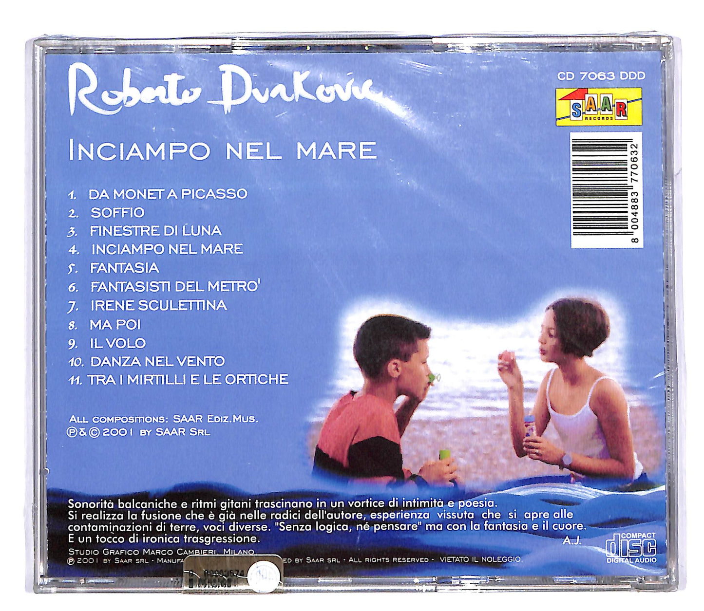 EBOND Roberto Durkovic - Inciampo Nel Mare CD CD055102