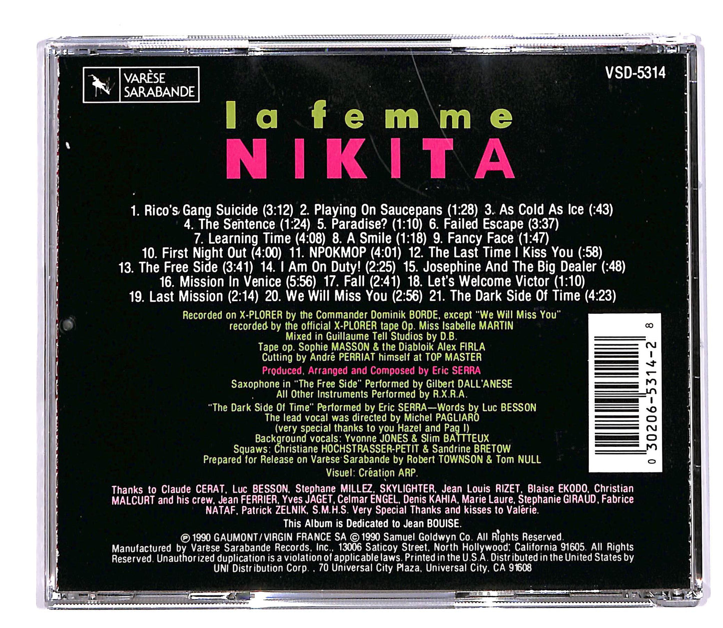 EBOND Eric Serra - La Femme Nikita CD CD055244