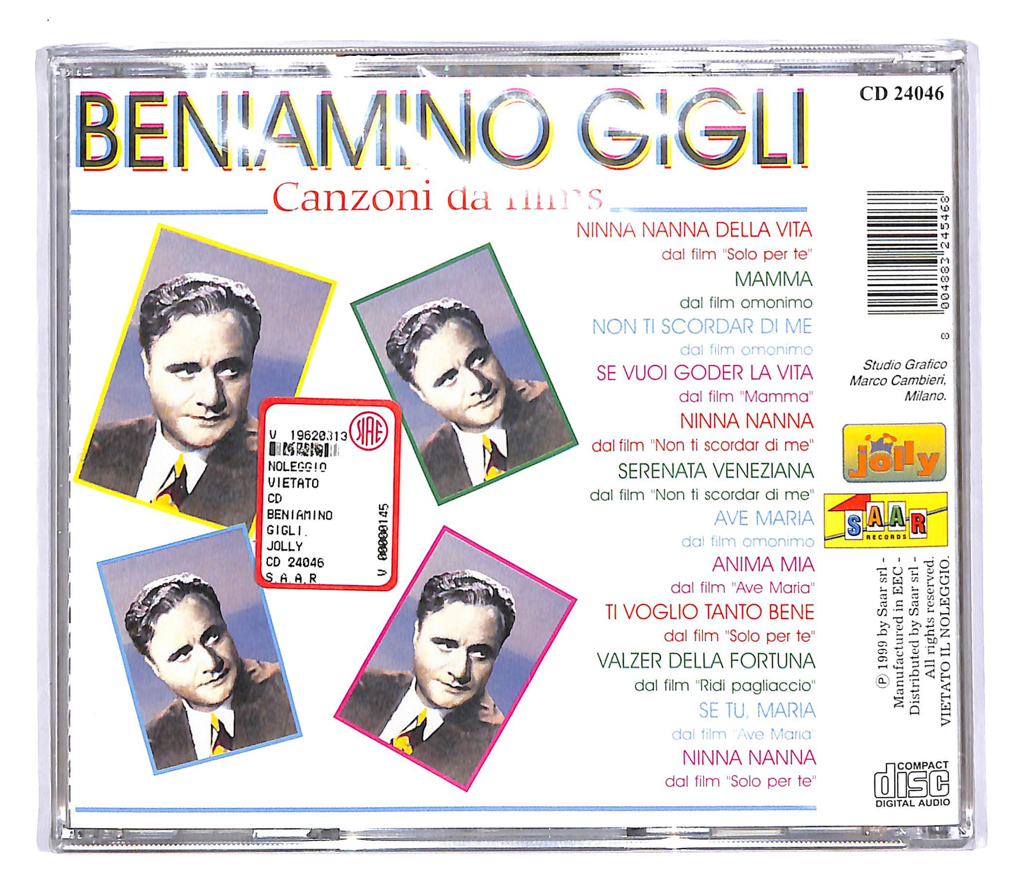 EBOND Beniamino Gigli - Canzoni Da Films CD CD055337