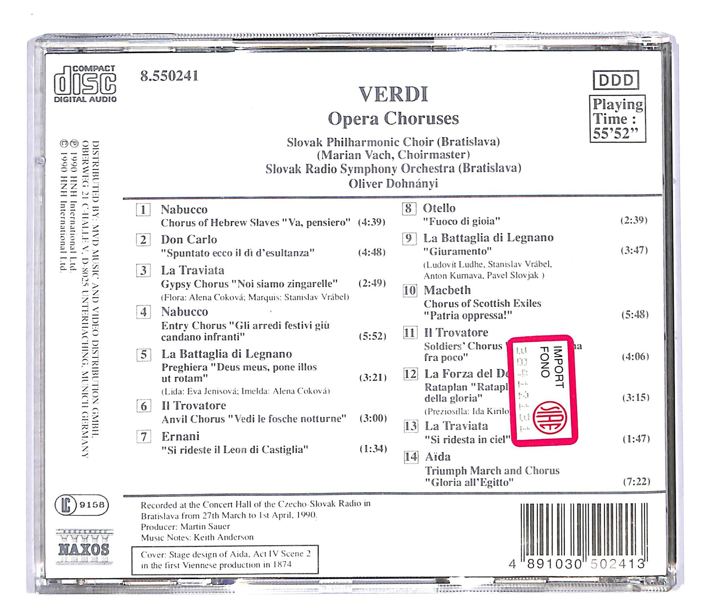 EBOND Verdi - Opera Choruses CD CD055436