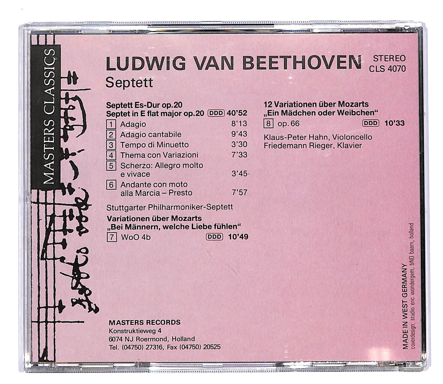 EBOND Beethoven - Septett CD CD055442