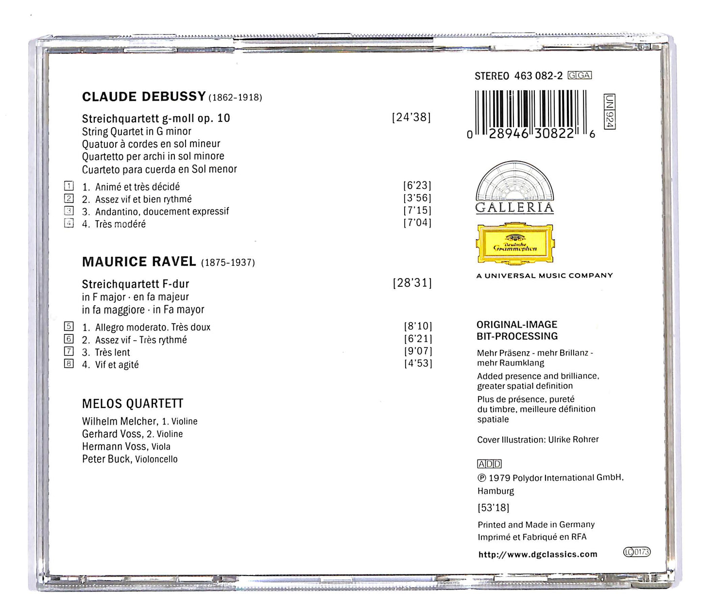 EBOND Debussy - Ravel - String Quartets - Melos Quartett CD CD055512