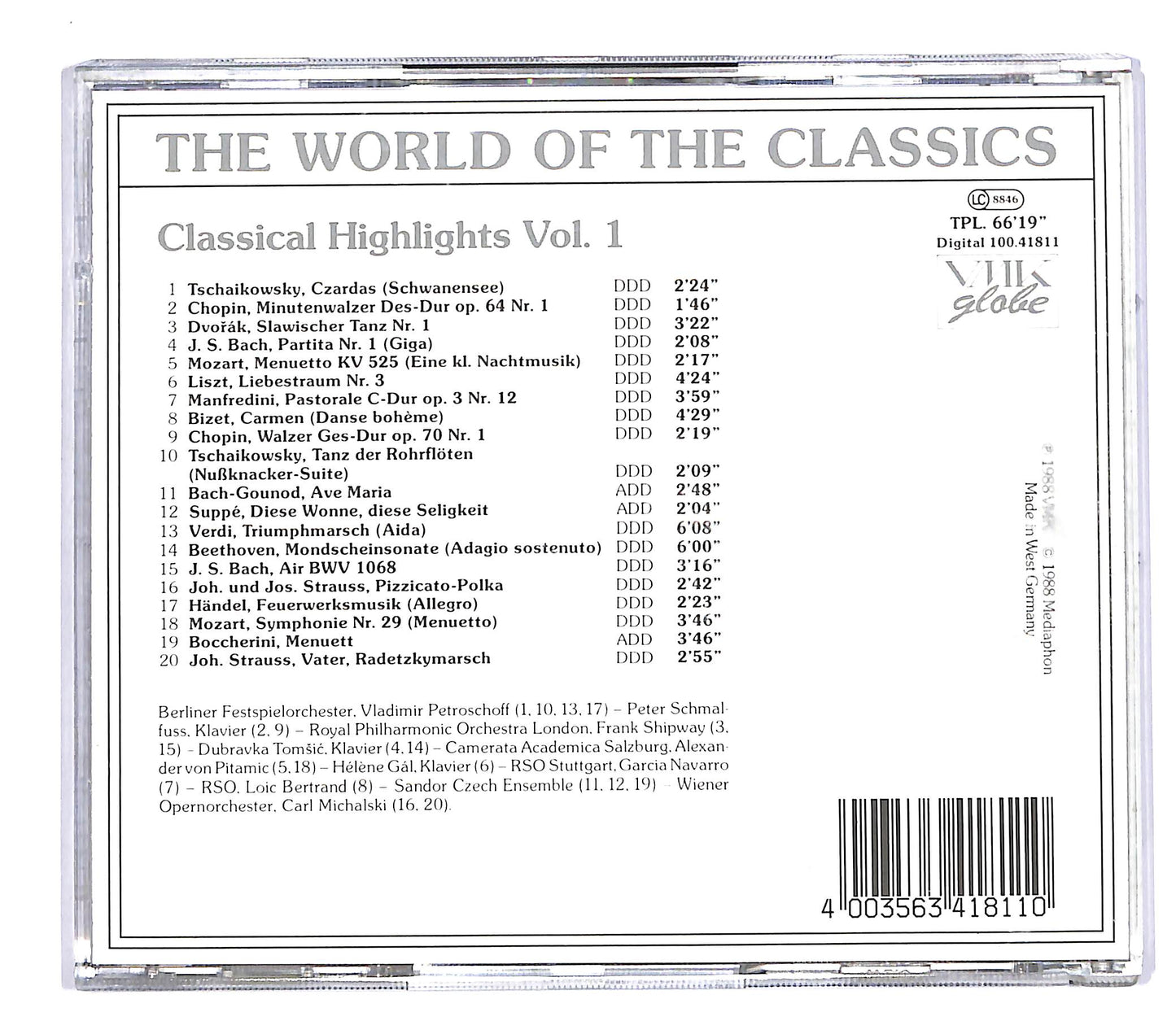 EBOND Various - Classical Highlights Vol. 1 CD CD055535