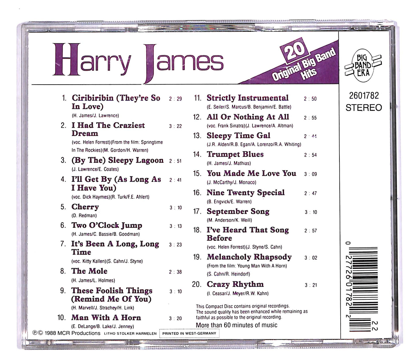 EBOND Harry James - Trumpet Blues - 20 Original Big Band Hits CD CD055546