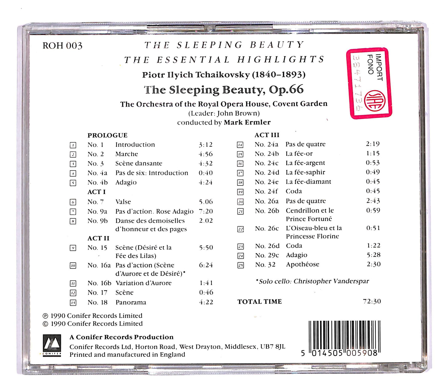 EBOND Tchaikovsky - The Sleeping Beauty CD CD055629