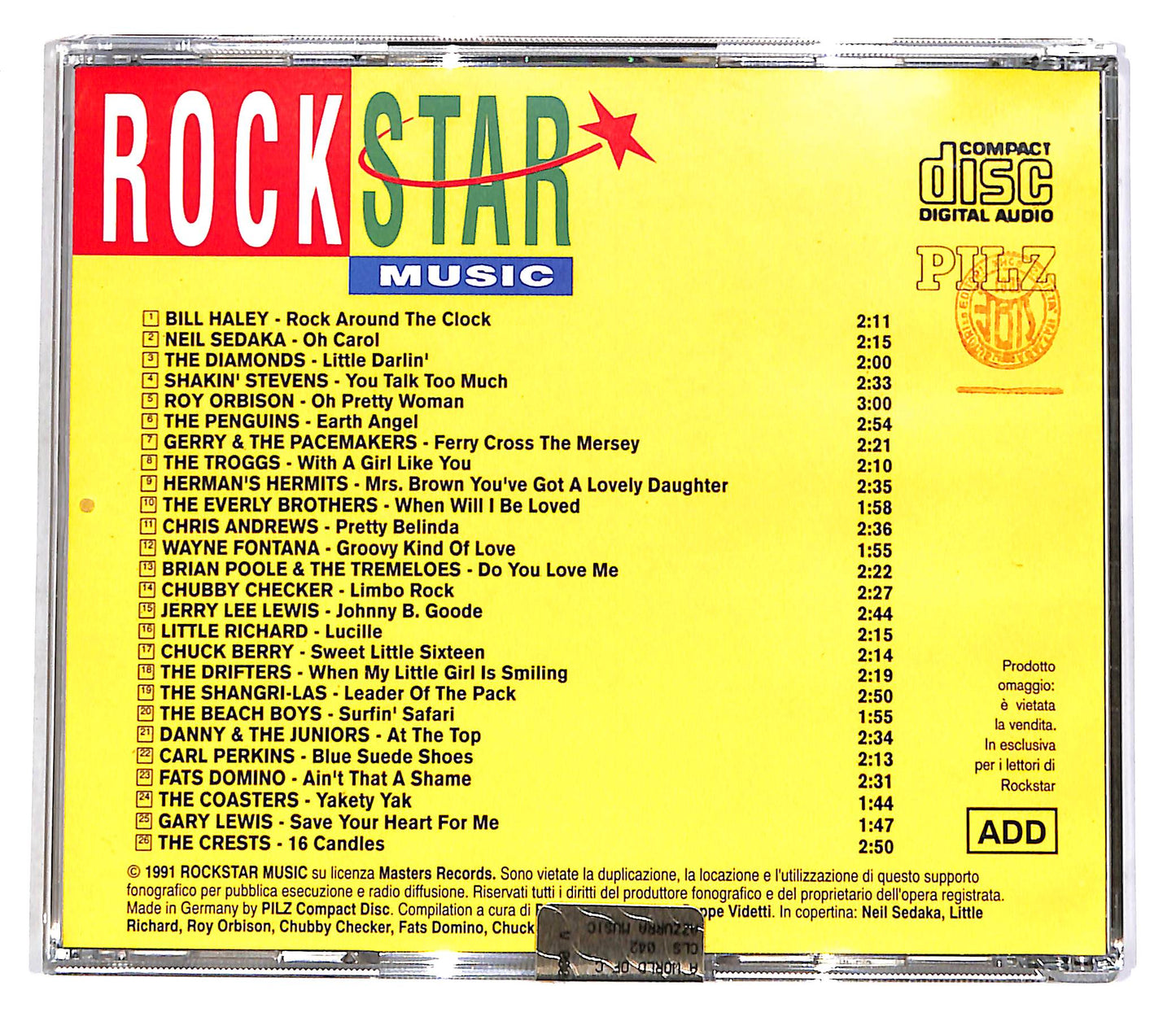 EBOND Various - Rockstar Music 14 - 26 Rock & Roll Hits EDITORIALE CD CD055708