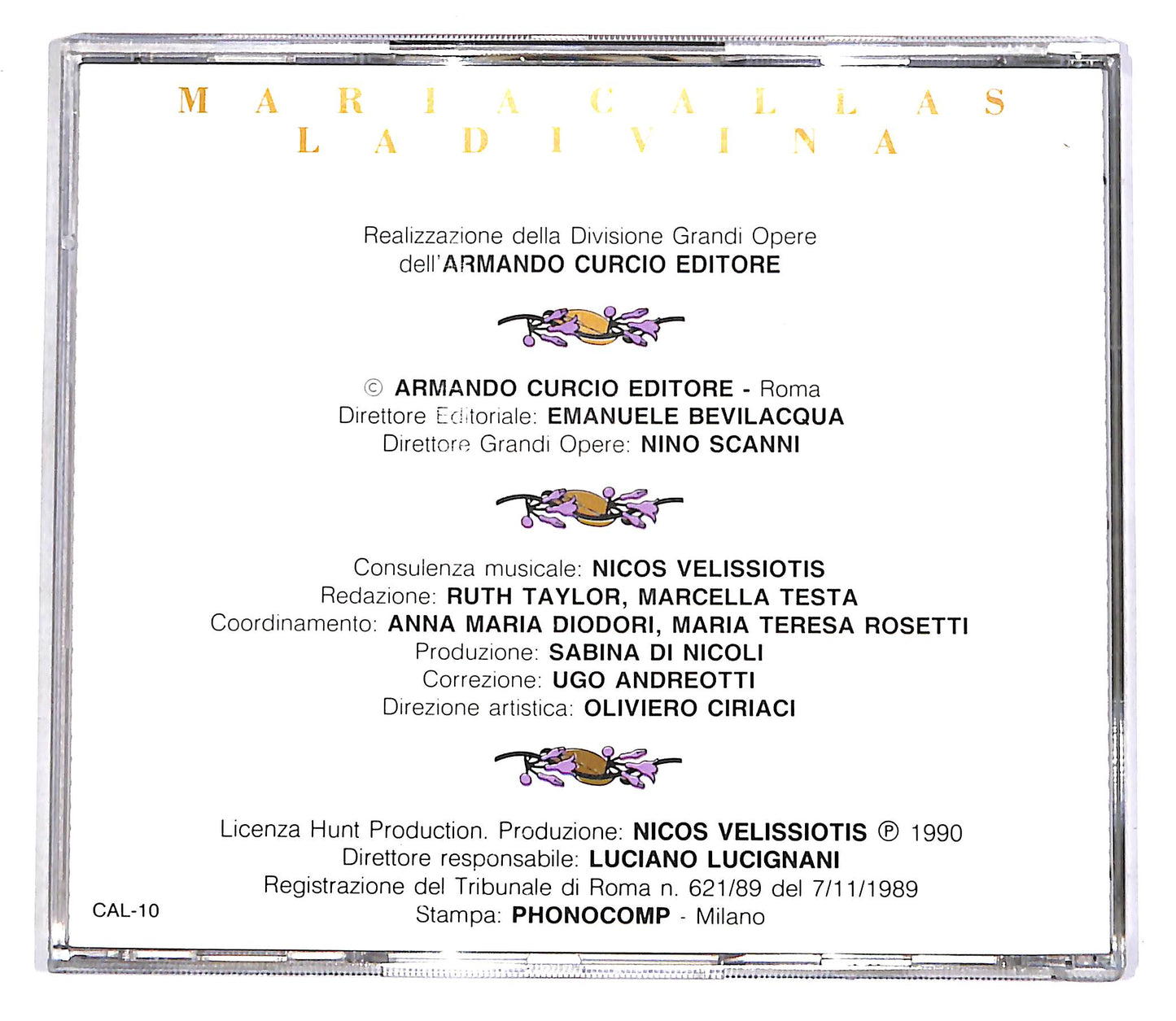 EBOND Maria Callas La Divina Vol.10 - Callas La Tragica EDITORIALE CD CD055723