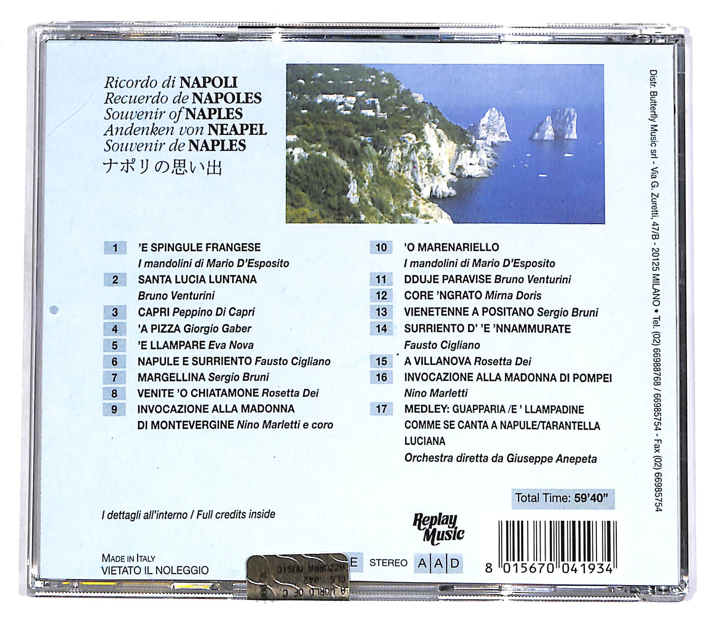 EBOND Various - Souvenir Di-Of-De-Von Napoli Vol.2 CD CD055734