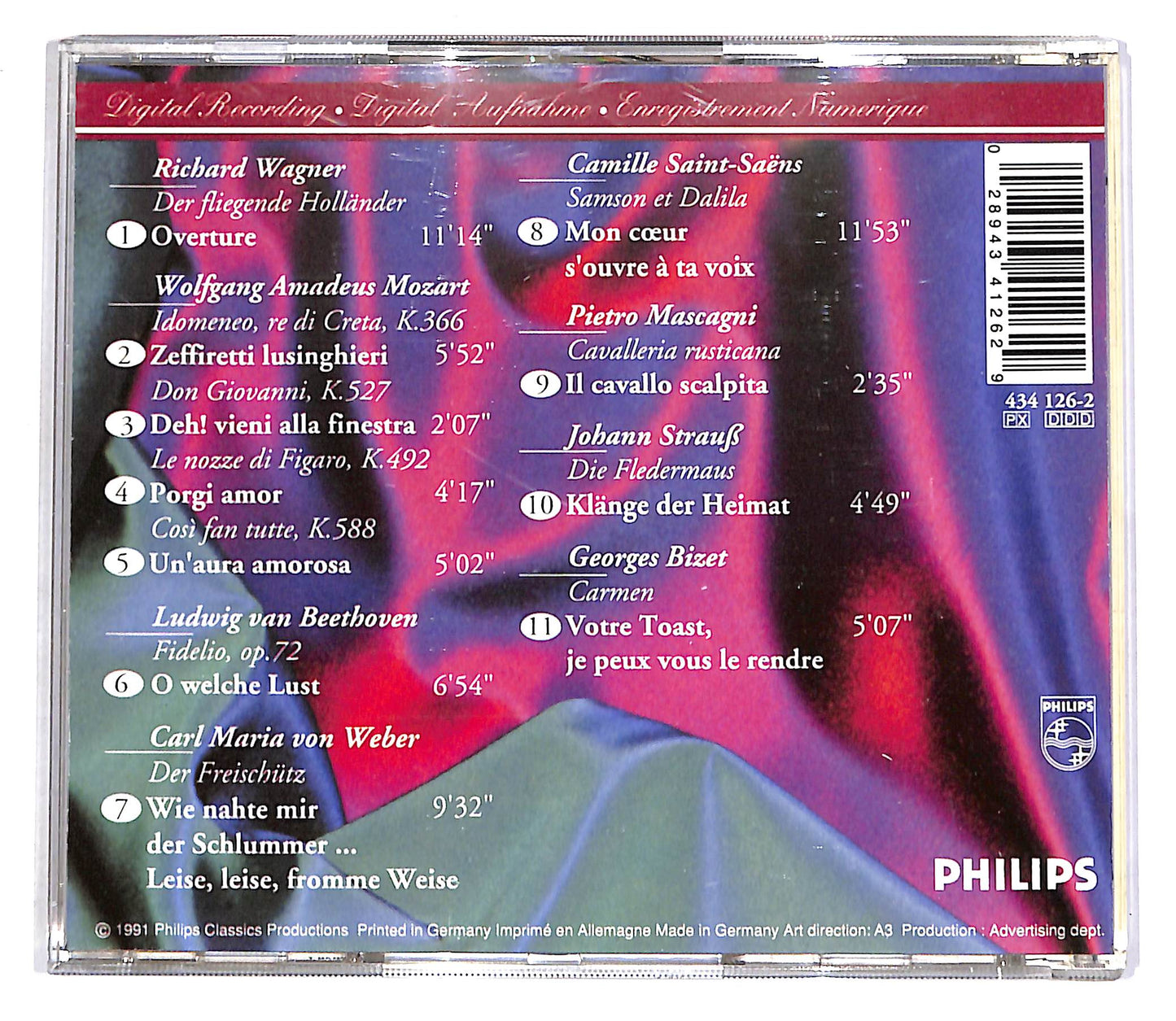 EBOND Opera Sampler Vol.2 - Araiza, Baltsa, Carreras, Hendricks CD CD055750