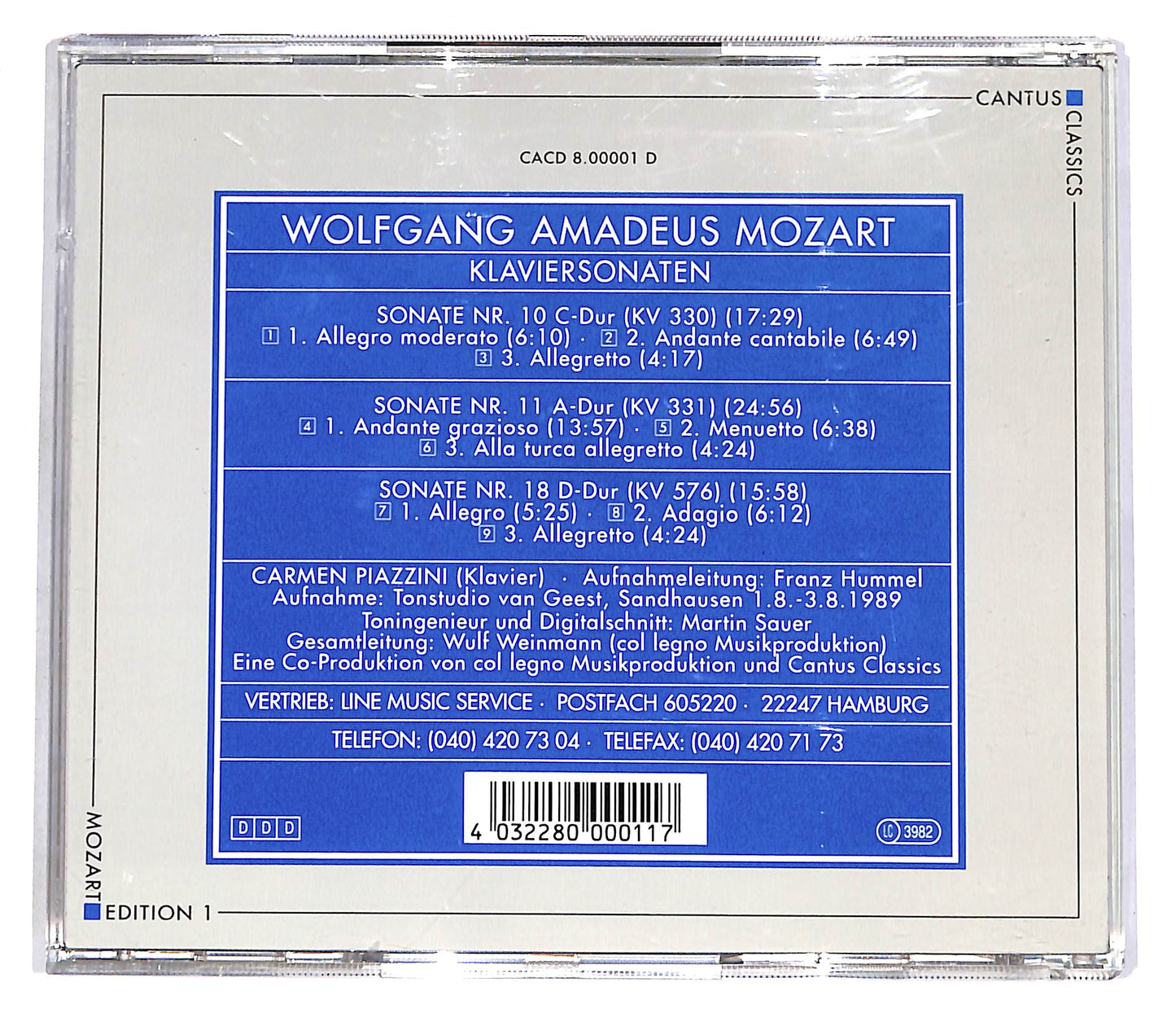 EBOND Mozart - Klaviersonaten Vol.1 CD CD055820