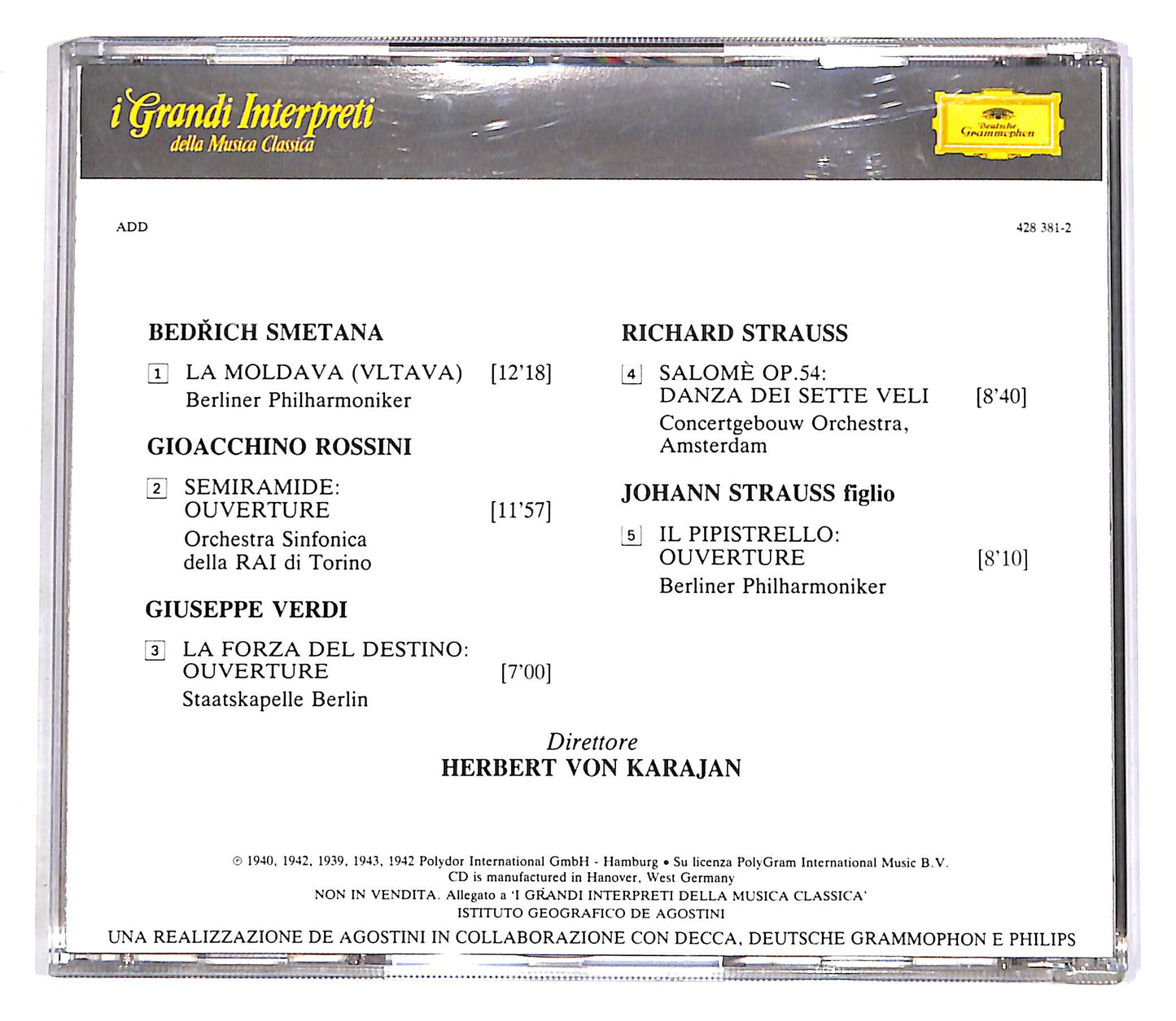 EBOND Karajan - Smetana, Rossini, Verdi, R. Strauss, J. Strauss EDIT CD CD055837