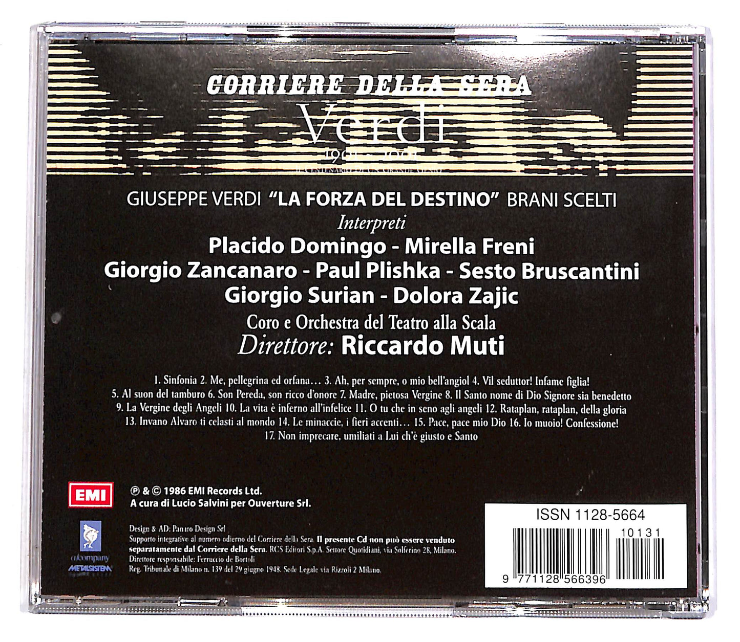 EBOND Verdi Vol.12 - 1901-2001 - La Forza Del Destino EDITORIALE CD CD055841