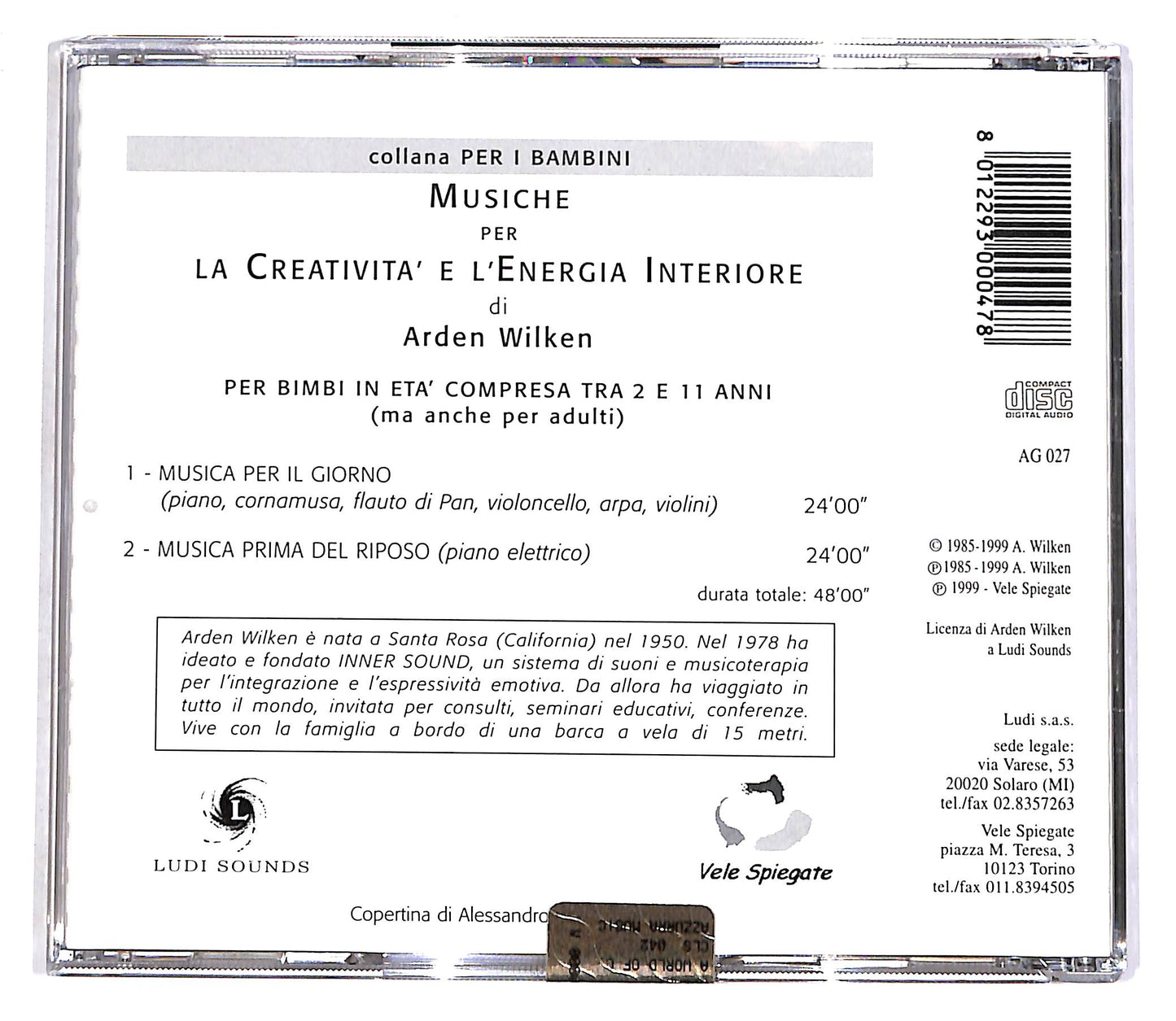 EBOND Arden Wilken - Musiche Per La Creativita E L'Energia Interiore CD CD055852