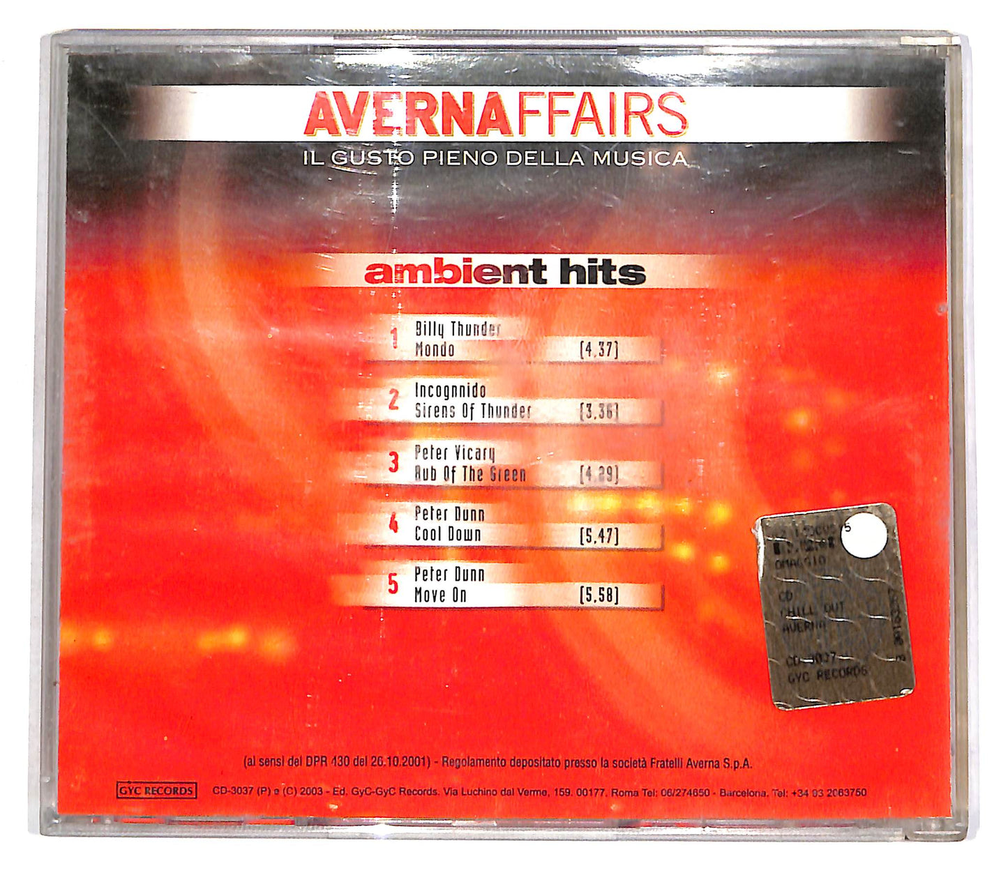 EBOND Various - Avernaffairs Ambient Hits EDITORIALE CD CD055941