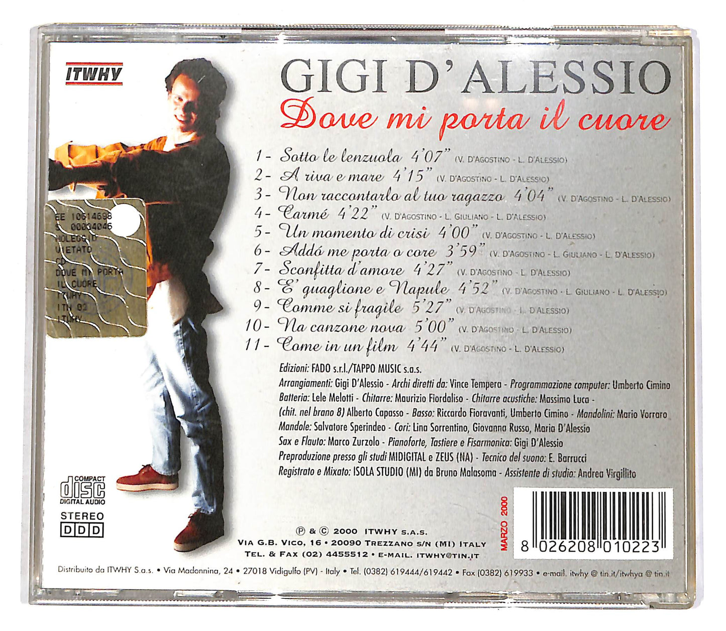 EBOND Gigi D'Alessio - Dove Mi Porta Io Cuore CD CD055948