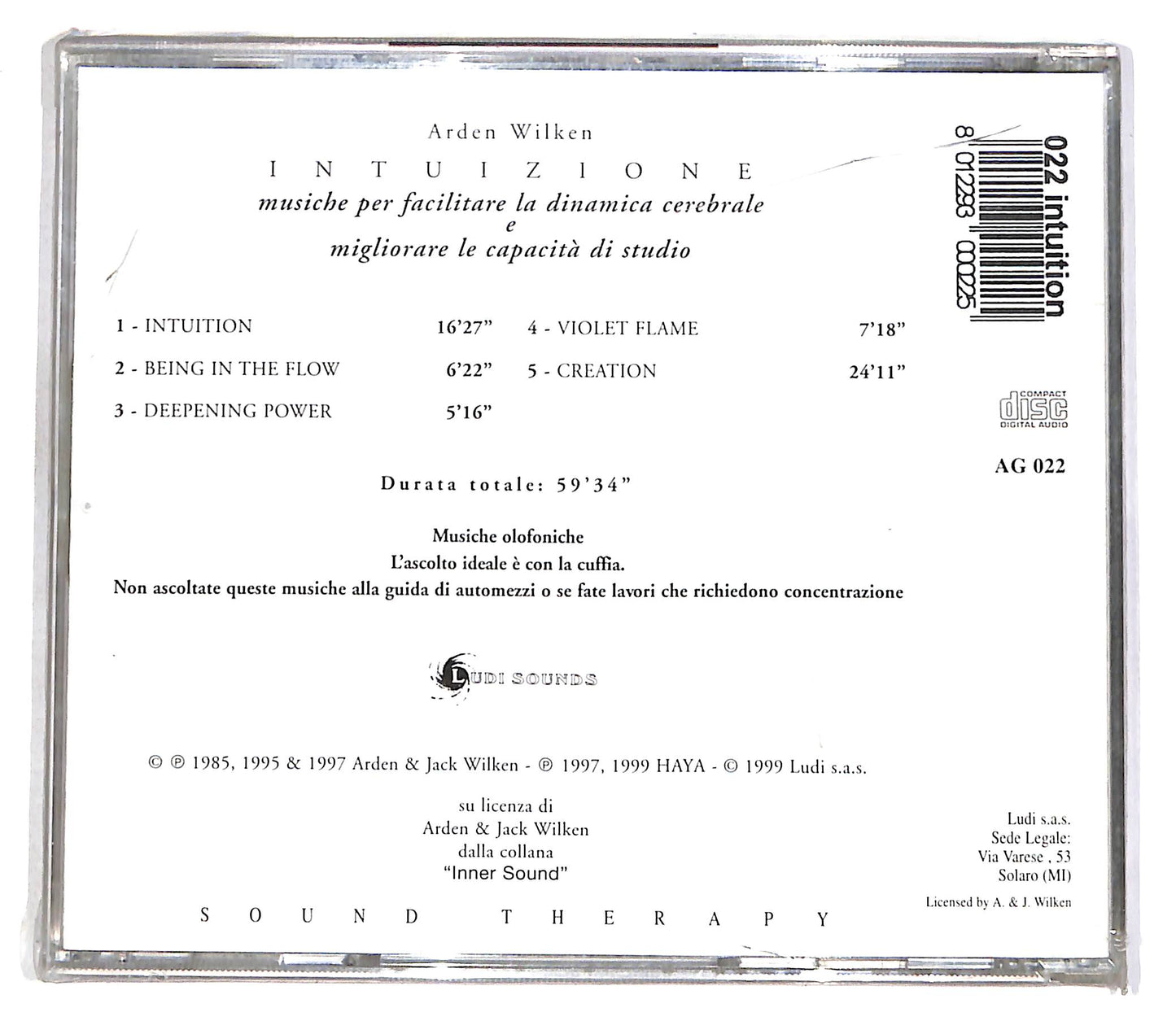 EBOND Arden Wilken - Intuizione CD CD055960