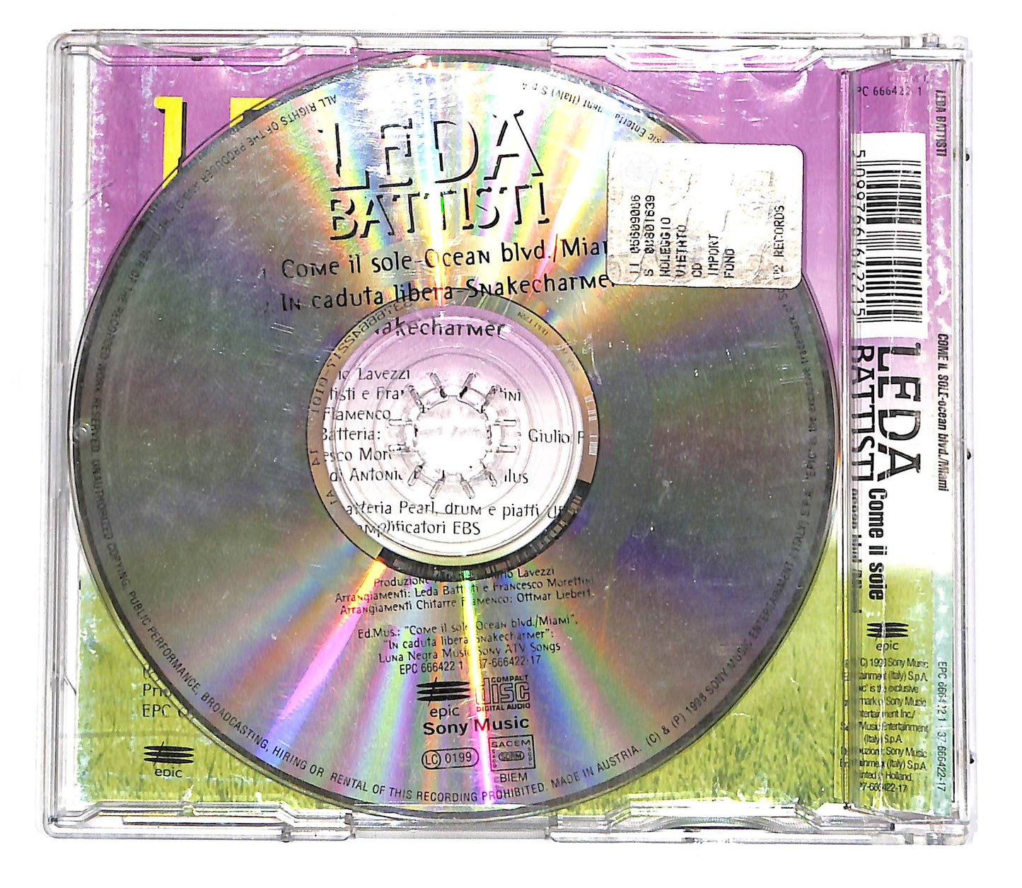 EBOND Leda Battisti - Come Il Sole -Ocean Blvd/Miami CD CD056005