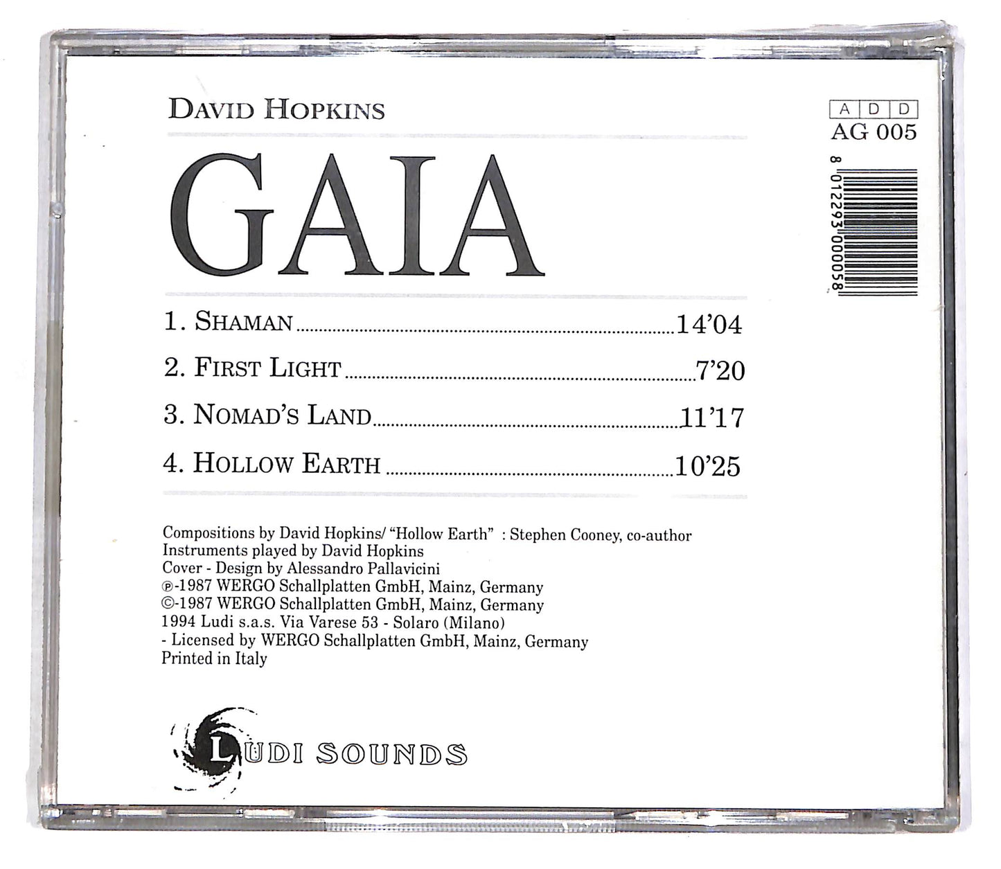 EBOND David Hopkins - Gaia CD CD056045