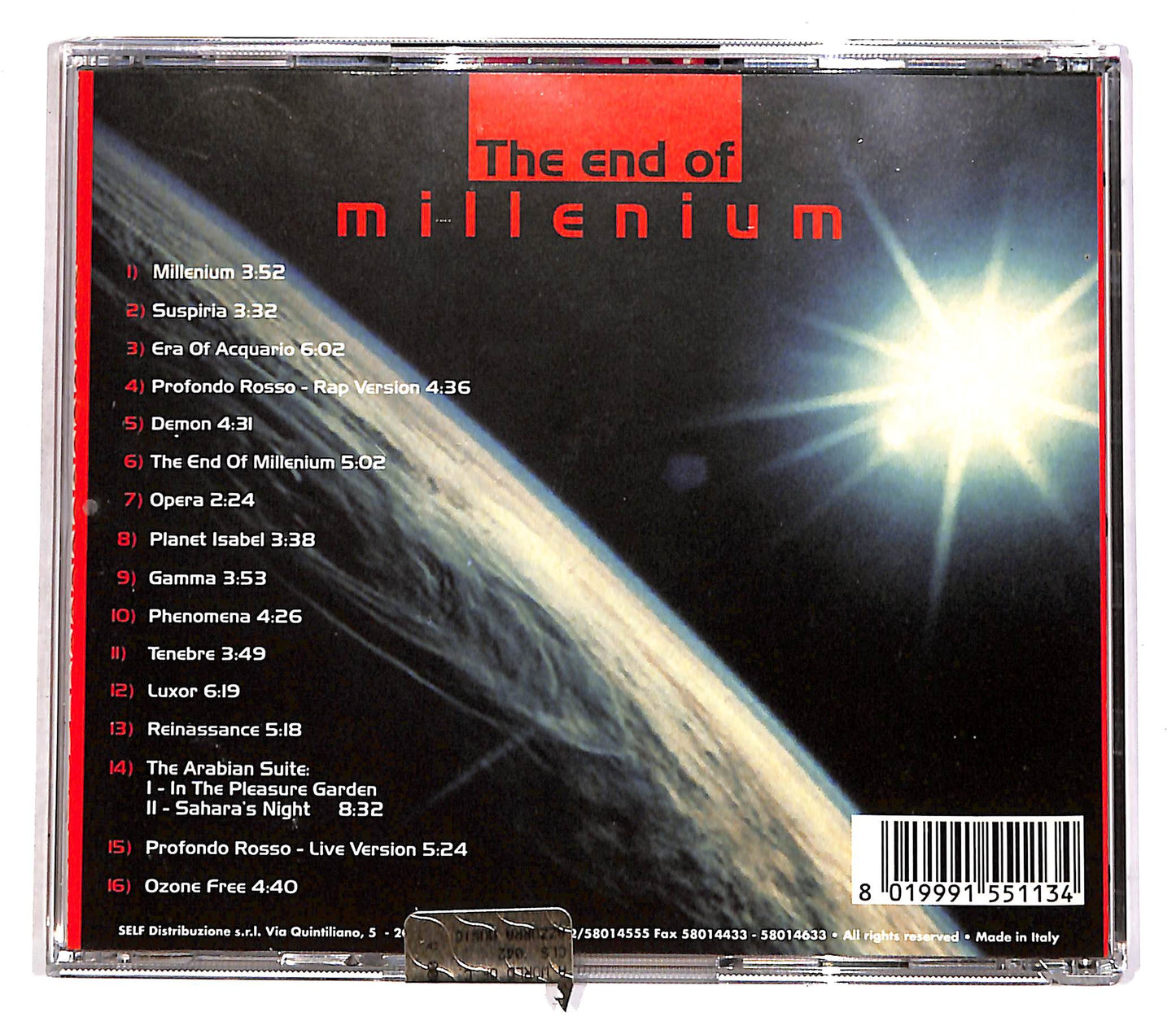 EBOND Claudio Simonetti - The End Of Millenium CD CD056112