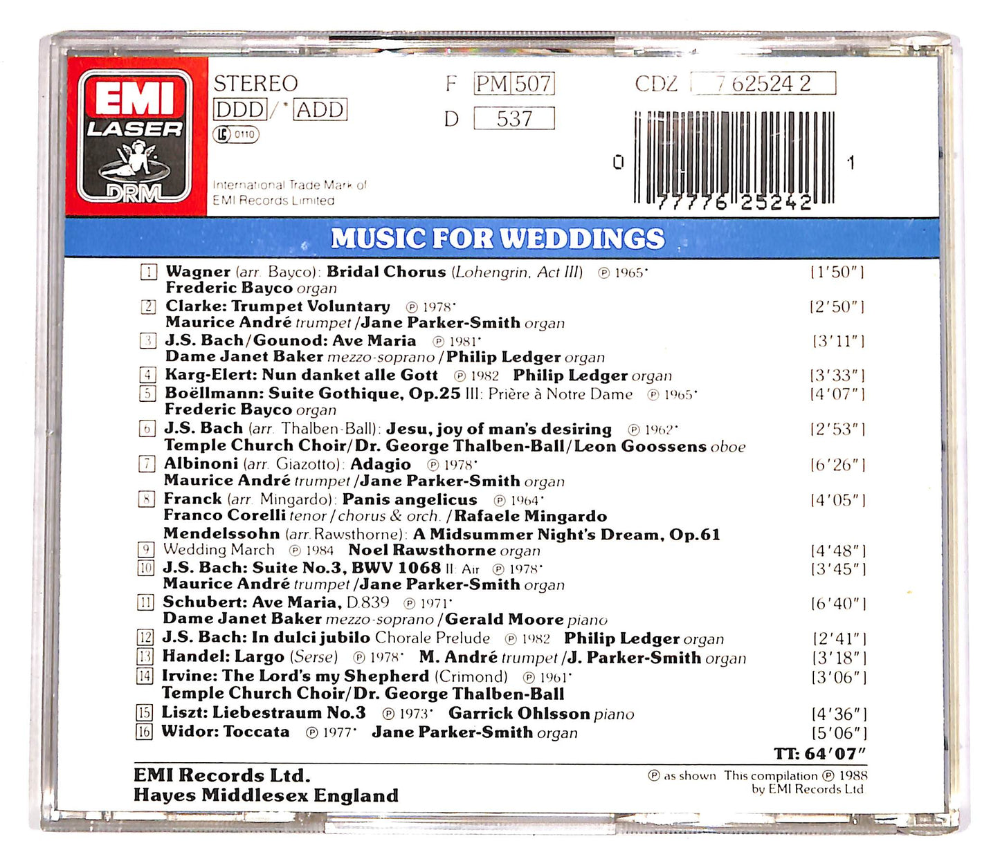 EBOND Various - Music For Weddings CD CD056118