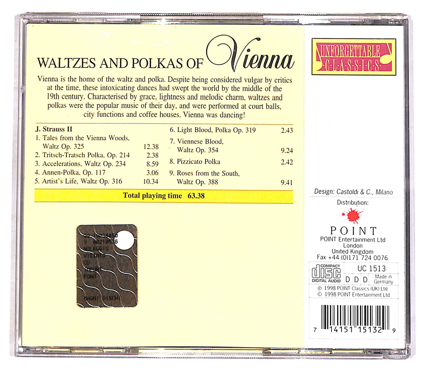 EBOND J. Strauss II - Waltzes And Polkas Of Vienna CD CD056229