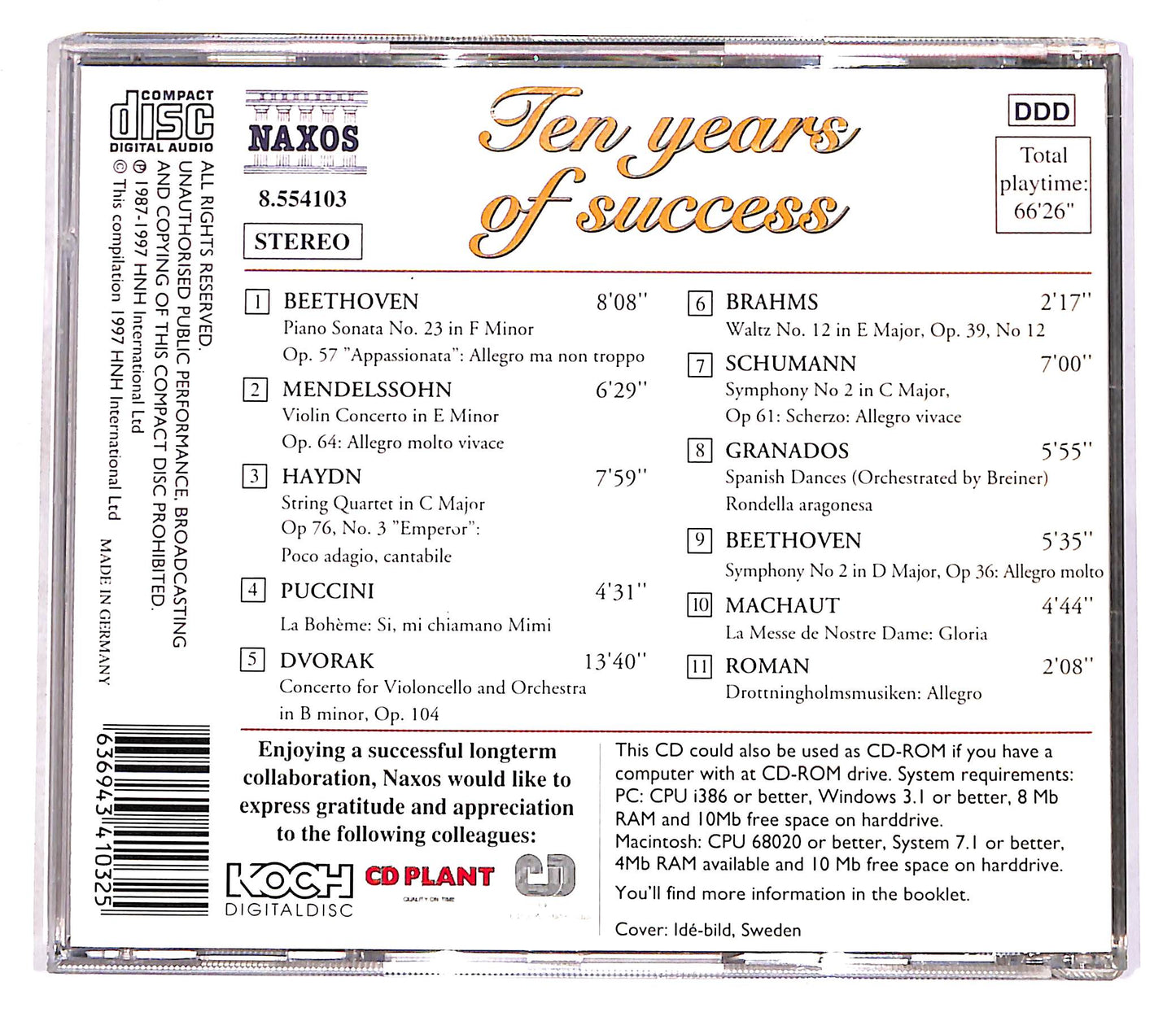 EBOND Various - Ten Years Of Success CD CD056230