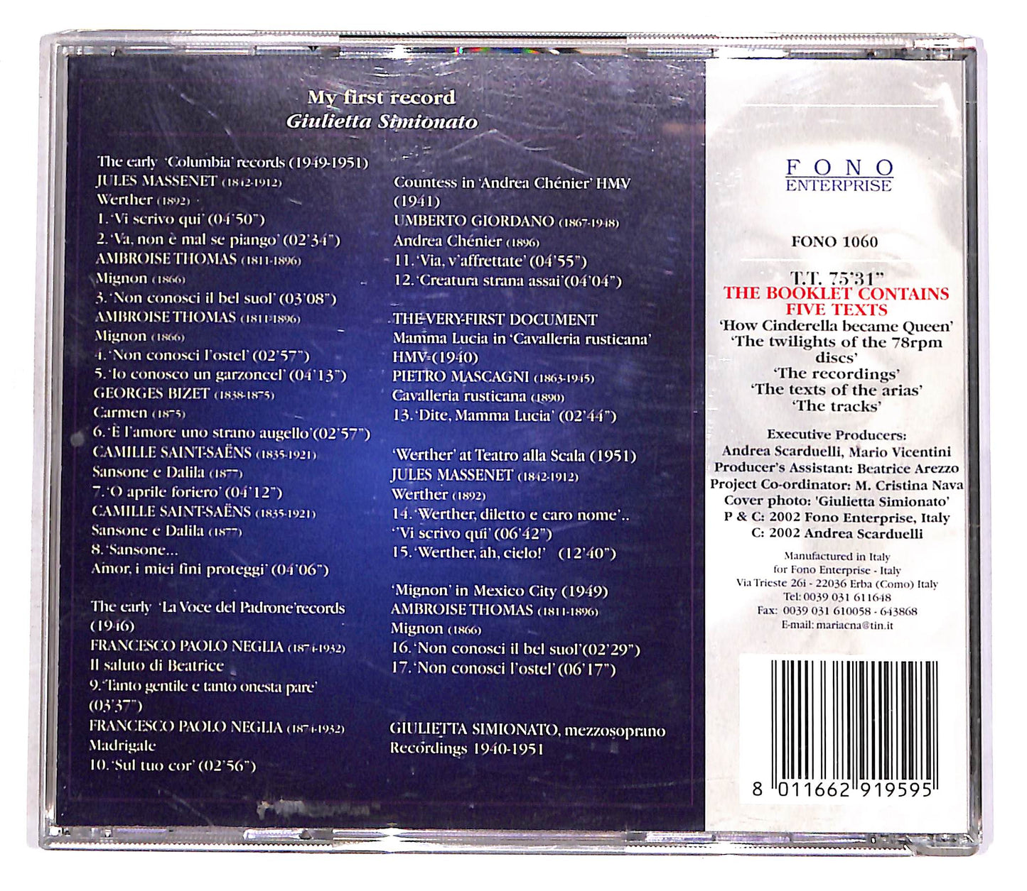 EBOND Simionato - My First Record CD CD056232