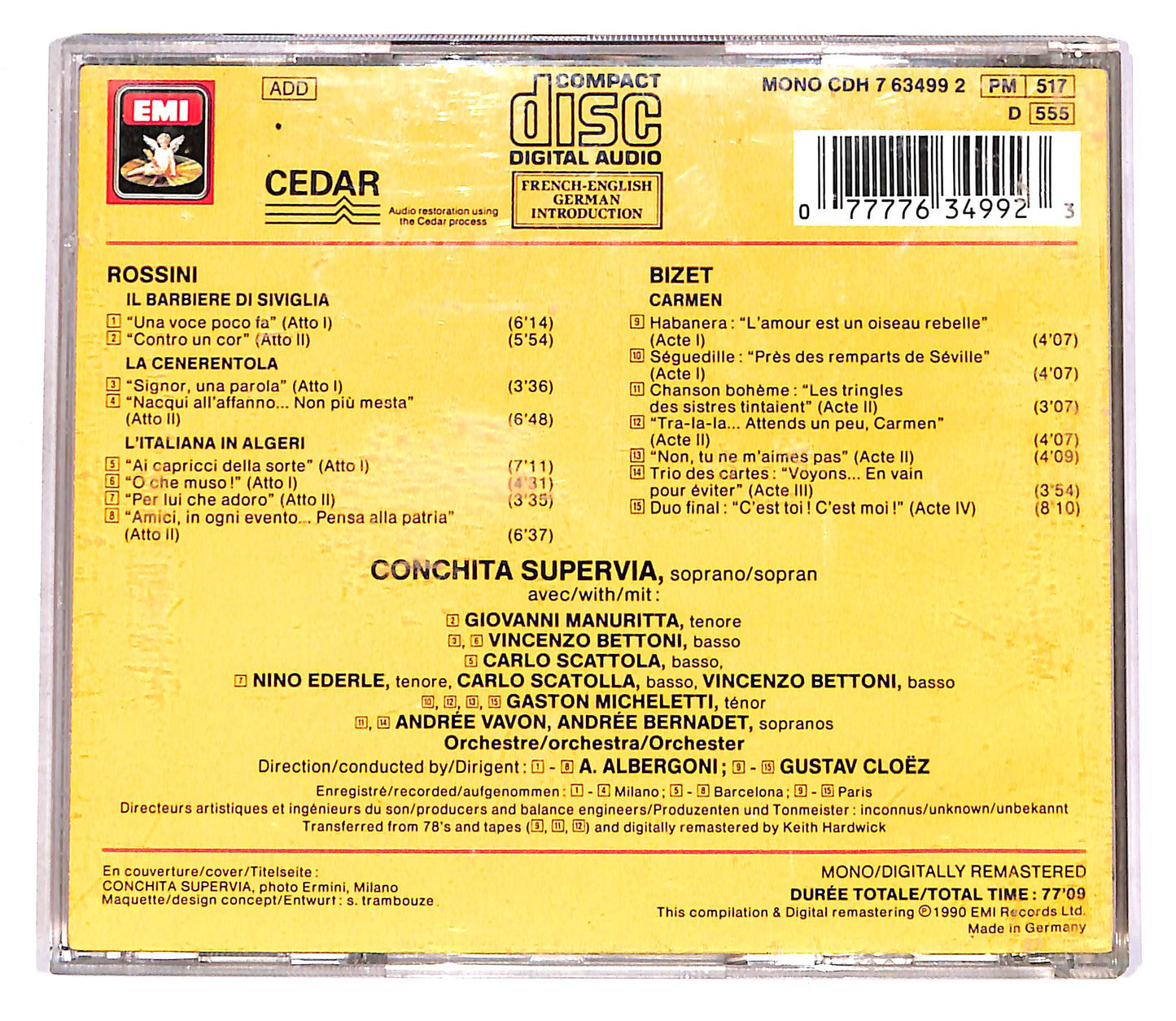 EBOND Rossini, Bizet - Airs D'Operas - Opera Arias / Opernarien CD CD056235