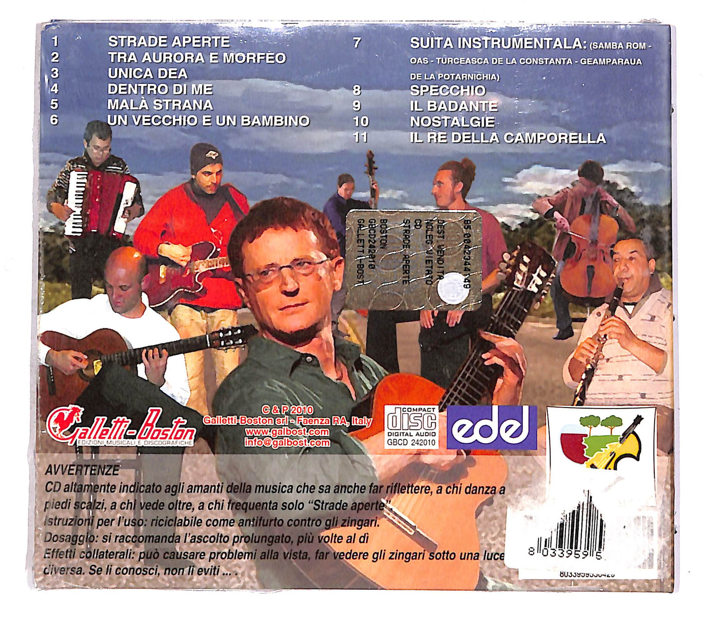 EBOND Roberto Durkovic - Strade Aperte CD CD056243