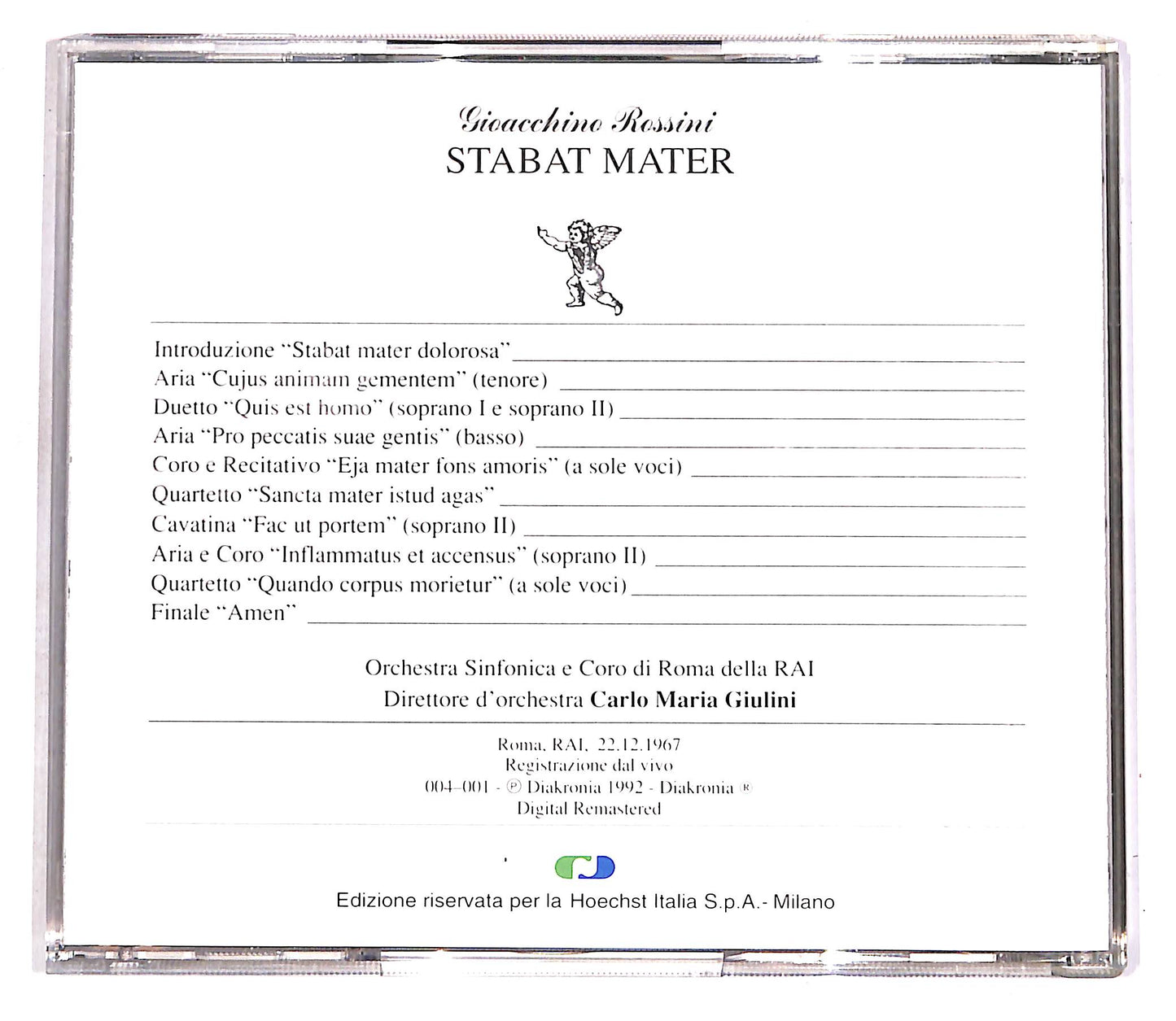 EBOND Gioacchino Rossini - Stabat Mater EDITORIALE CD CD056306